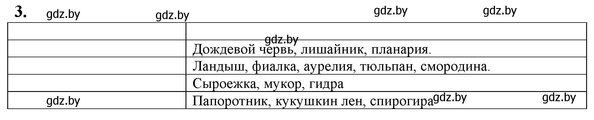 Решение номер 3 (страница 60) гдз по биологии 10 класс Маглыш, Кравченко, рабочая тетрадь