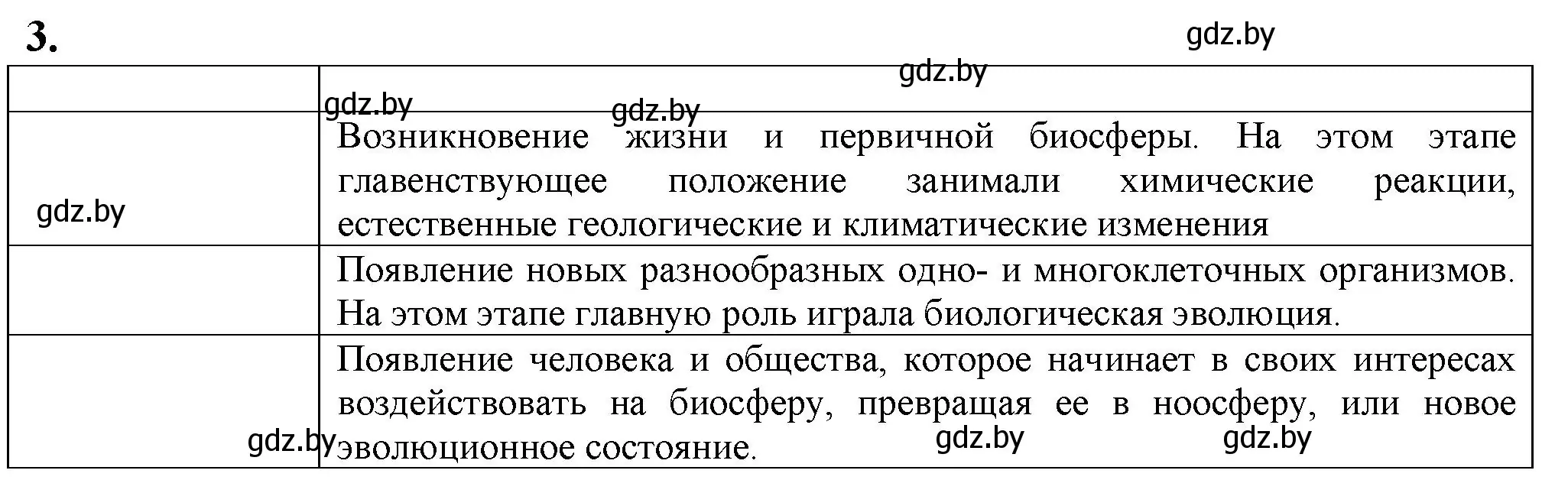 Решение номер 3 (страница 119) гдз по биологии 10 класс Маглыш, Кравченко, рабочая тетрадь