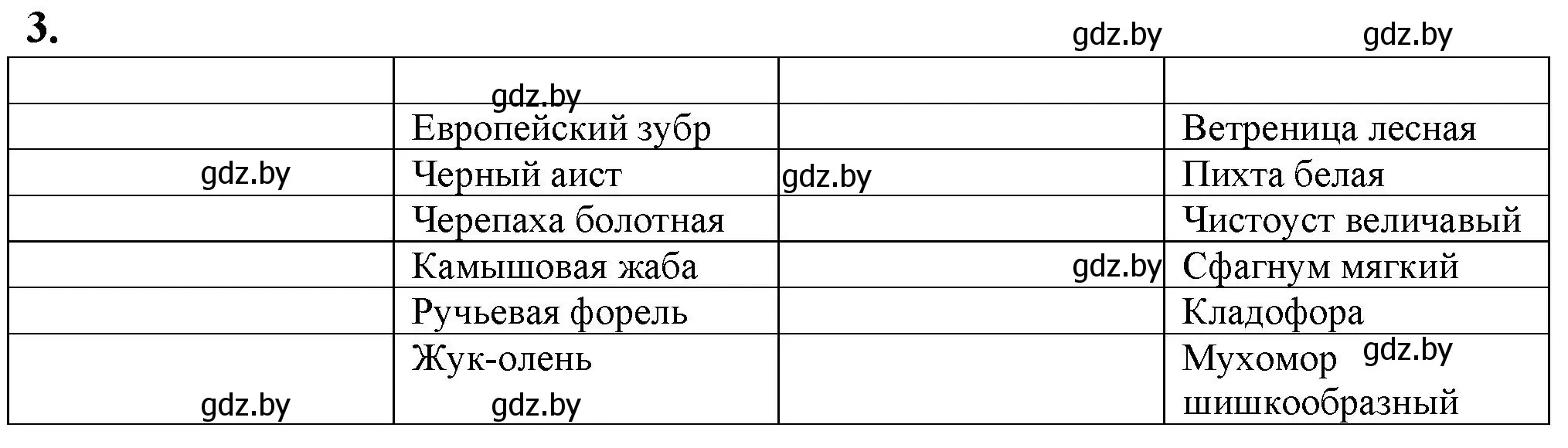 Решение номер 3 (страница 127) гдз по биологии 10 класс Маглыш, Кравченко, рабочая тетрадь