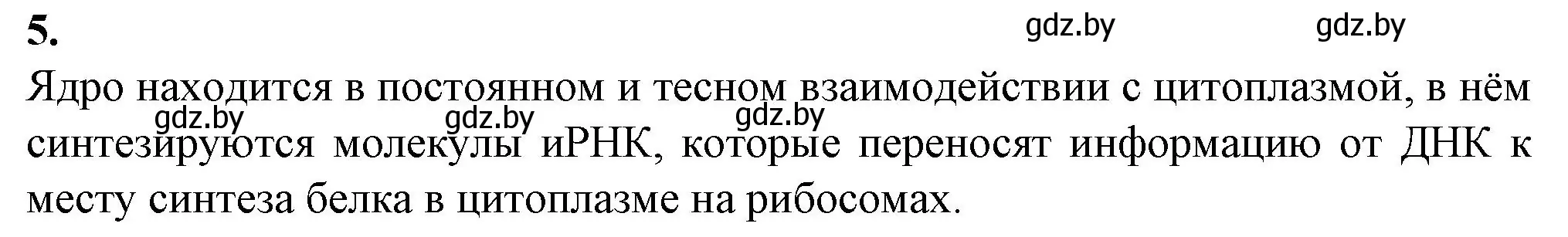 Решение номер 5 (страница 33) гдз по биологии 11 класс Дашков, Головач, рабочая тетрадь