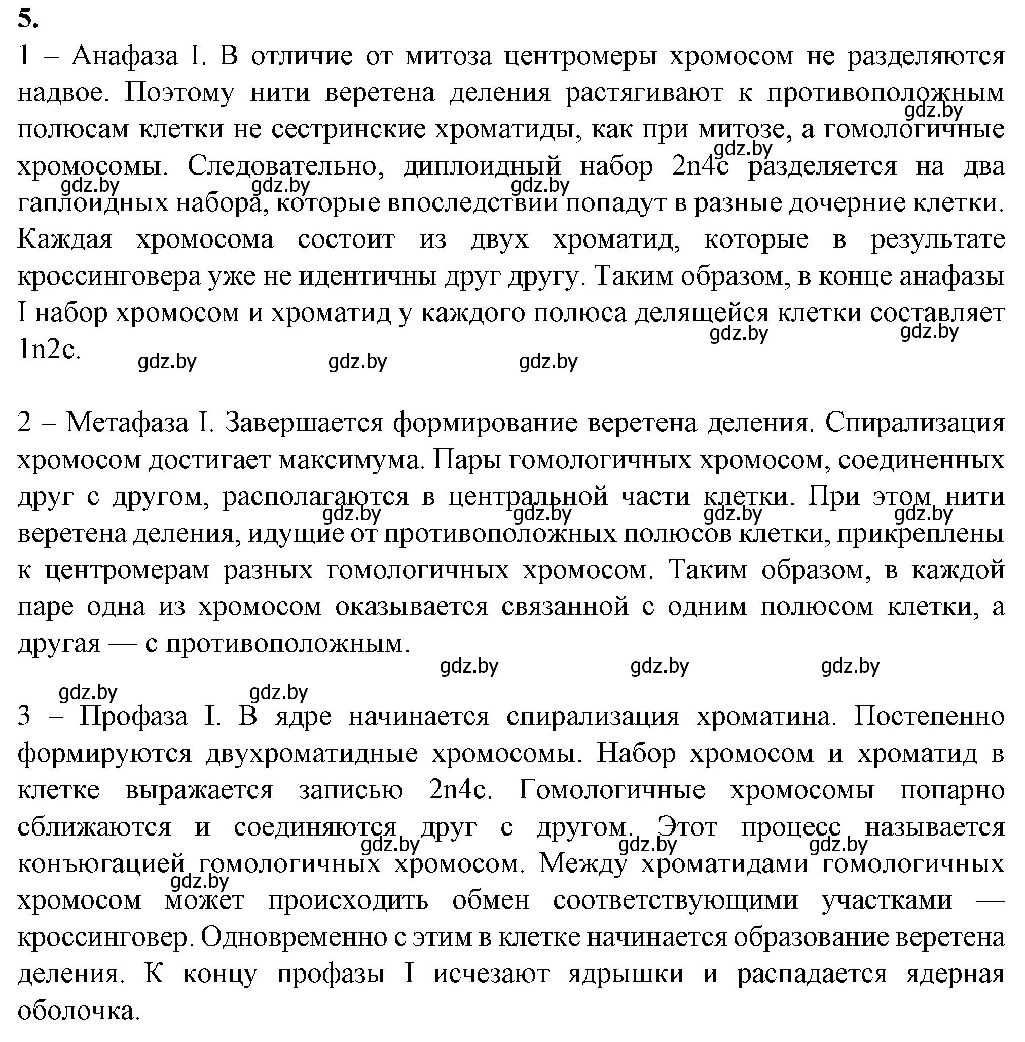 Решение номер 5 (страница 43) гдз по биологии 11 класс Дашков, Головач, рабочая тетрадь