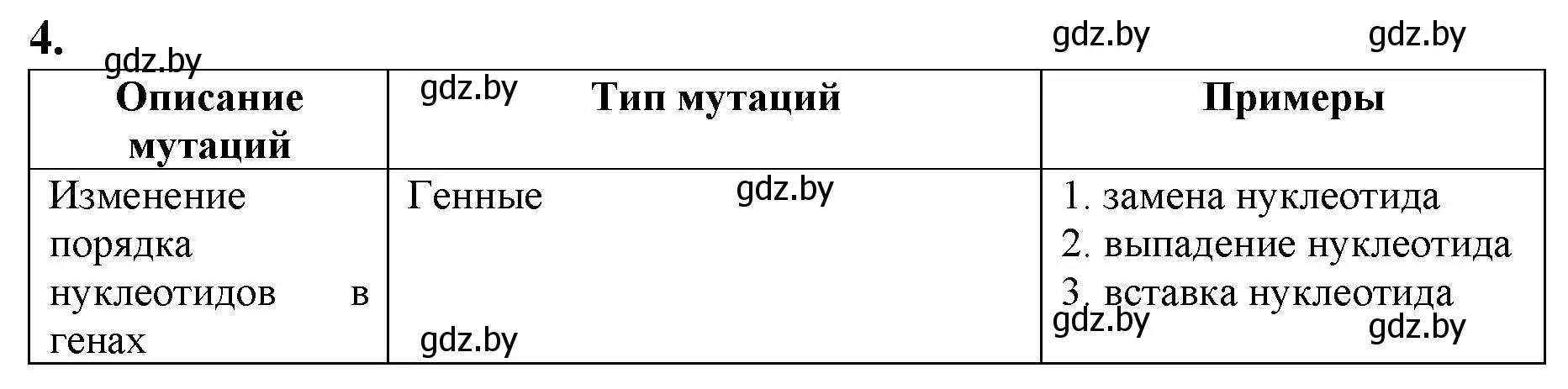 Решение номер 4 (страница 88) гдз по биологии 11 класс Дашков, Головач, рабочая тетрадь