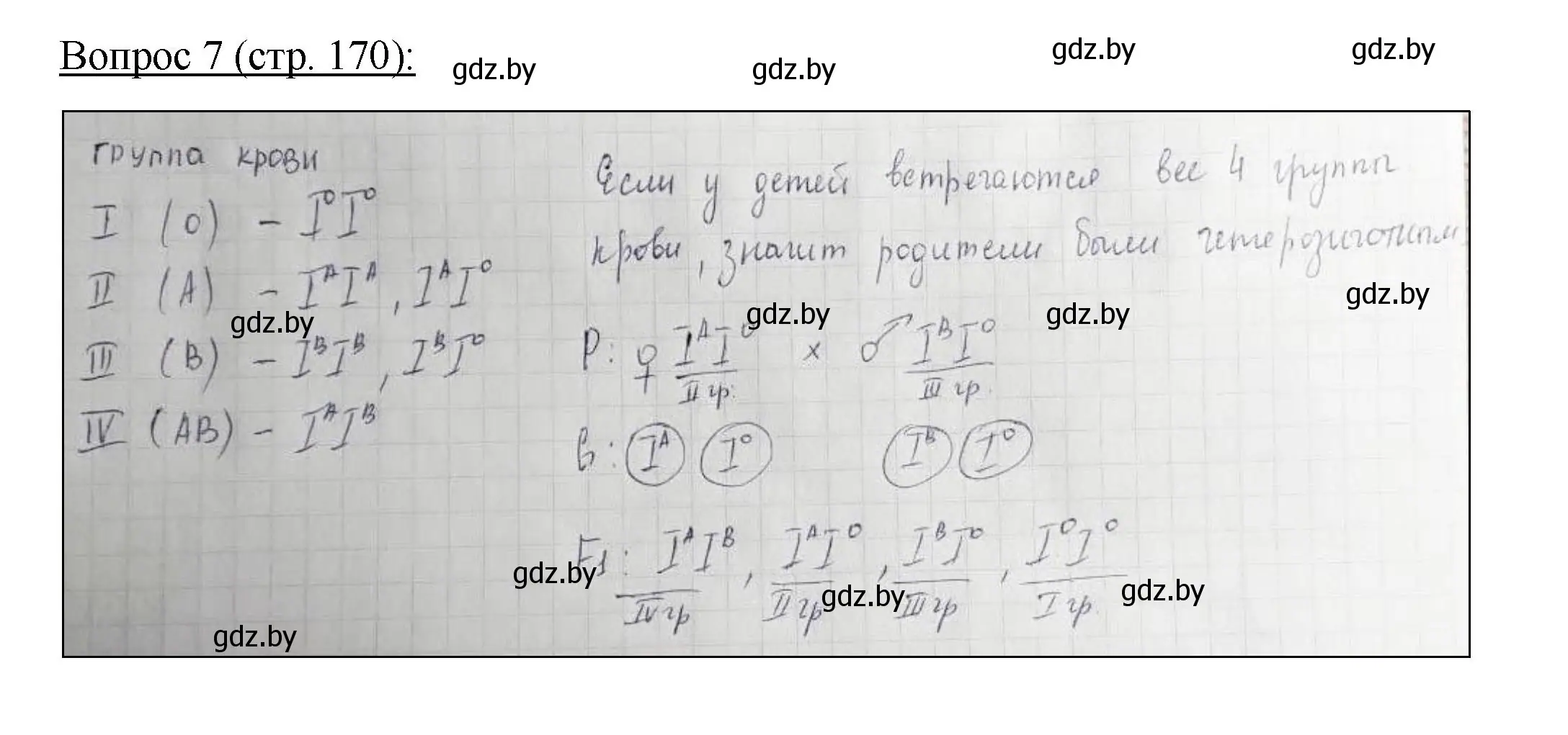 Решение номер 7 (страница 170) гдз по биологии 11 класс Дашков, Песнякевич, учебник