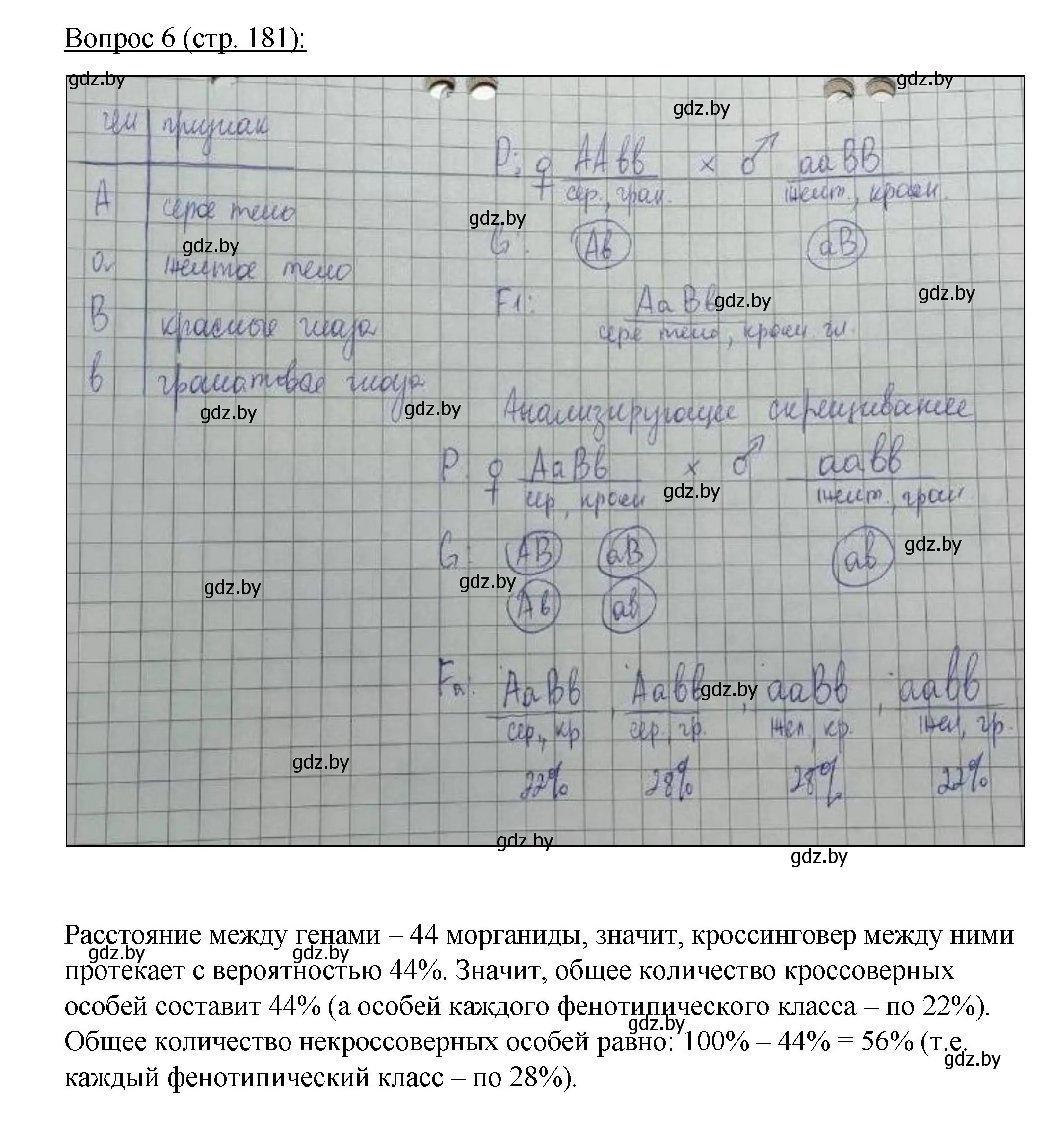 Решение номер 6 (страница 181) гдз по биологии 11 класс Дашков, Песнякевич, учебник