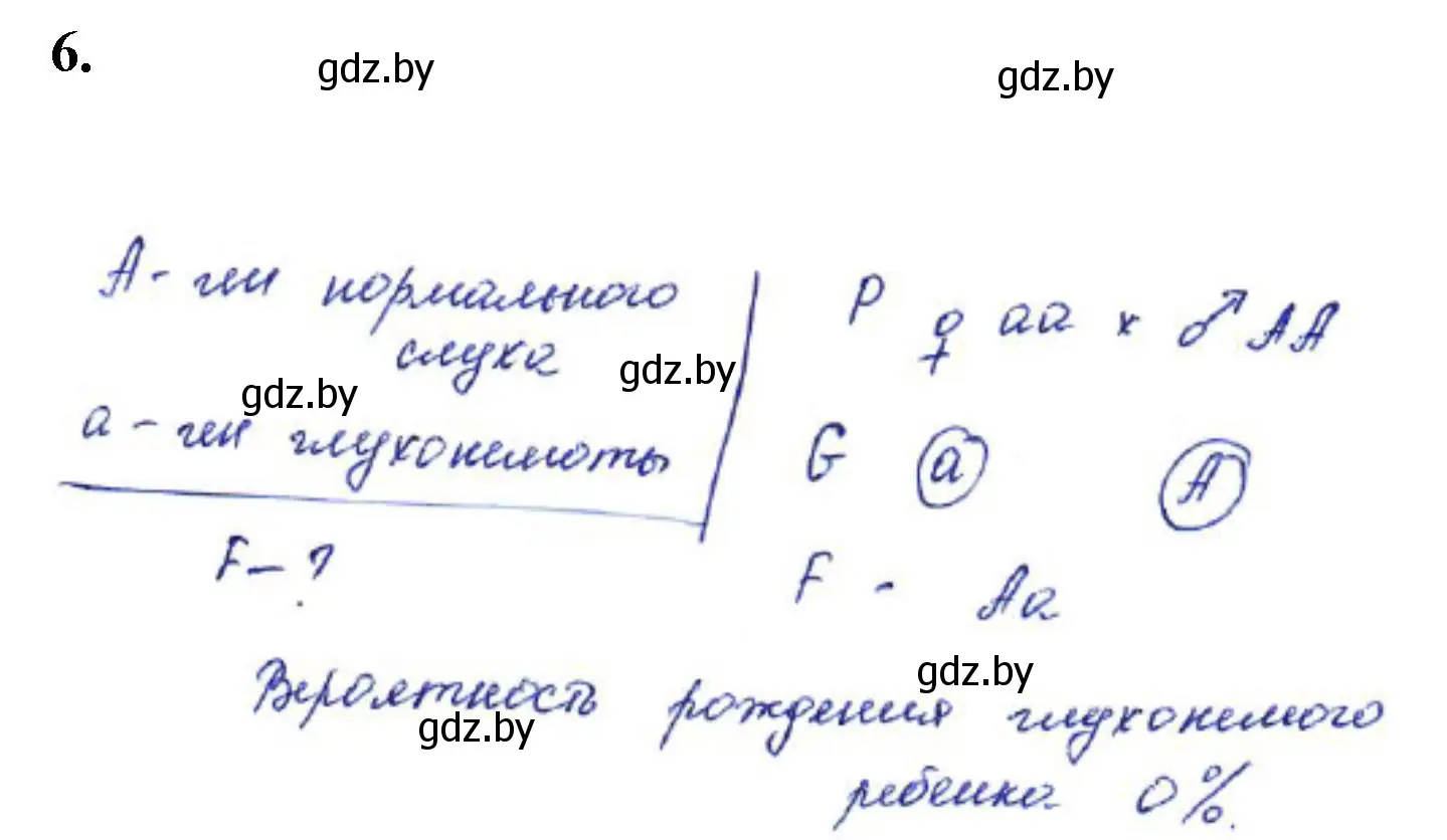 Решение номер 6 (страница 29) гдз по биологии 11 класс Хруцкая, тетрадь для практических работ