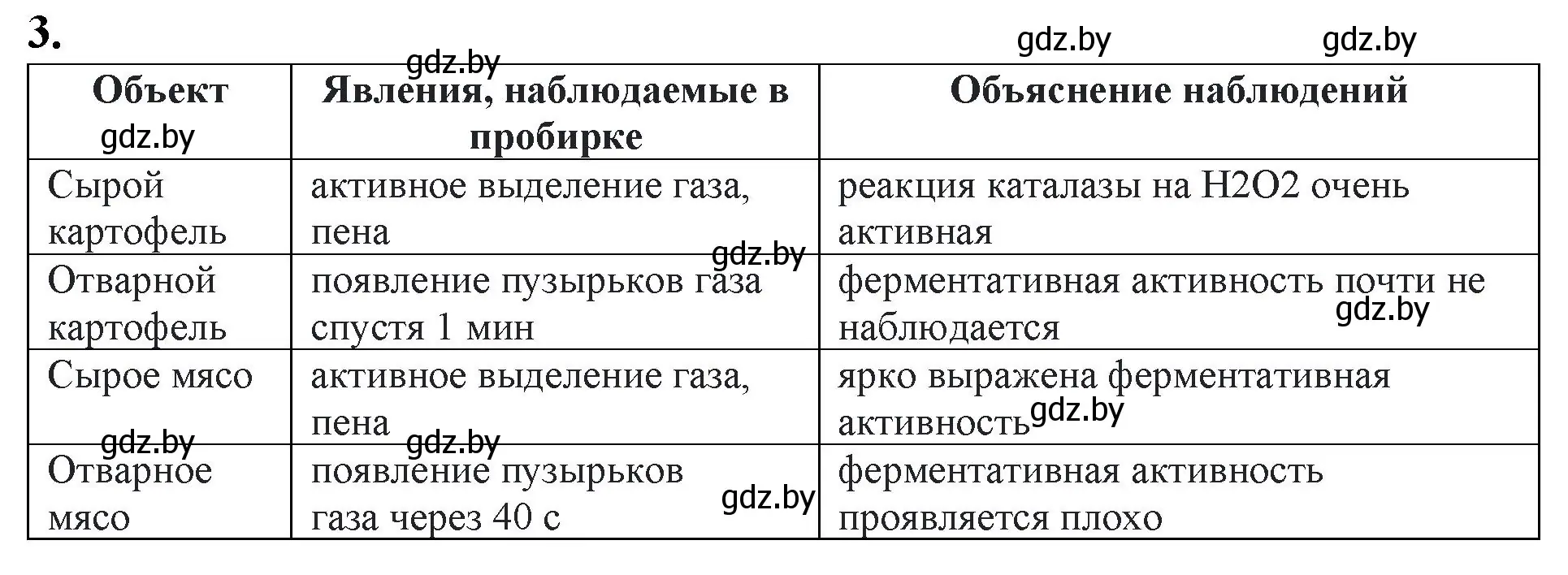 Решение номер 3 (страница 8) гдз по биологии 11 класс Хруцкая, тетрадь для лабораторных и практических работ