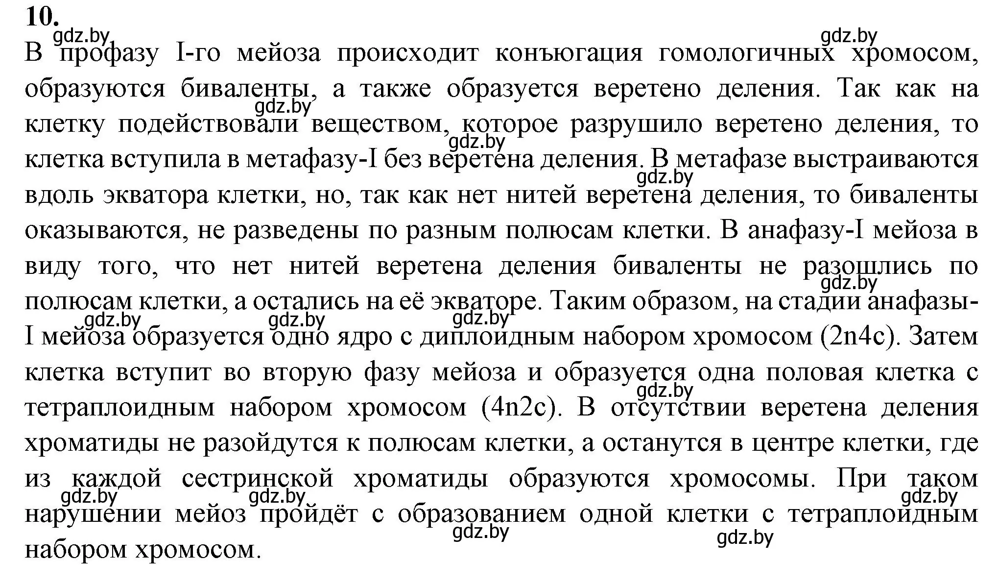 Решение номер 10 (страница 38) гдз по биологии 11 класс Хруцкая, тетрадь для лабораторных и практических работ