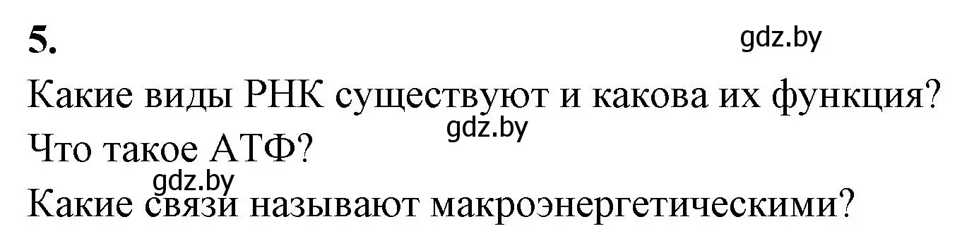 Решение номер 5 (страница 17) гдз по биологии 11 класс Хруцкая, рабочая тетрадь