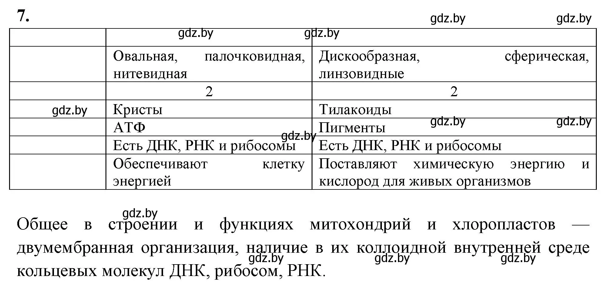 Решение номер 7 (страница 26) гдз по биологии 11 класс Хруцкая, рабочая тетрадь