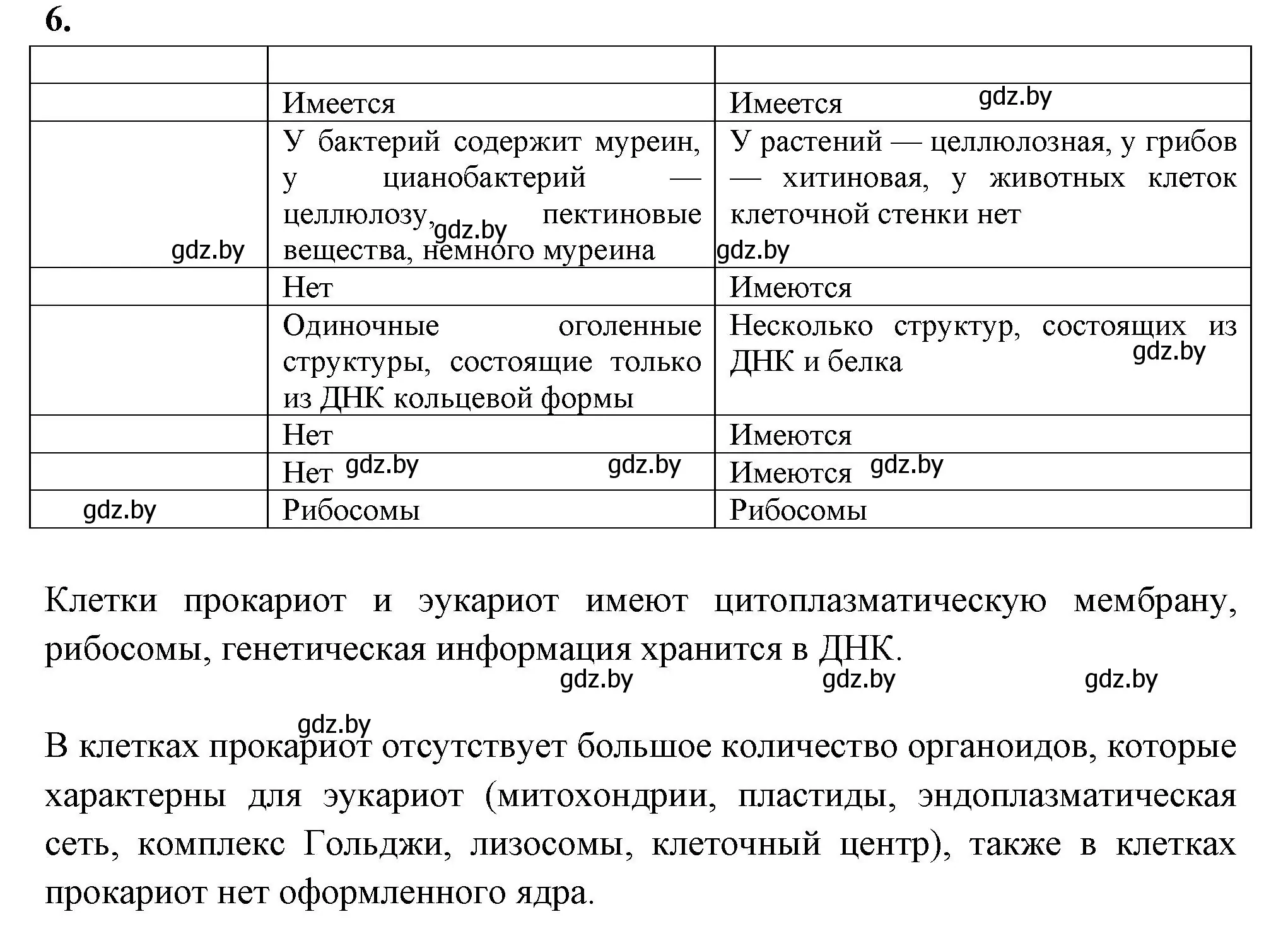 Решение номер 6 (страница 30) гдз по биологии 11 класс Хруцкая, рабочая тетрадь