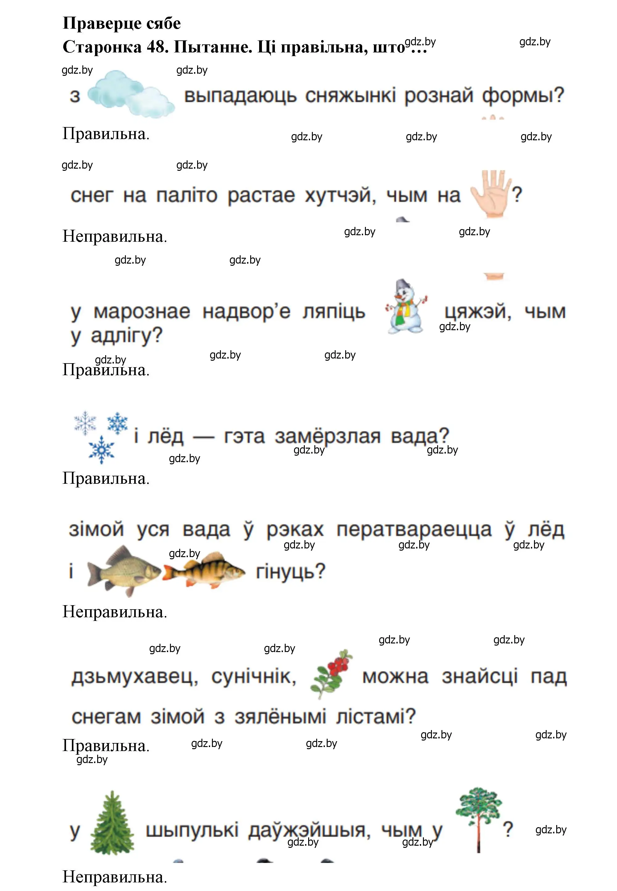 Решение 2.  48 (страница 48) гдз по человек и миру 1 класс Трафимова, Трафимов, учебник