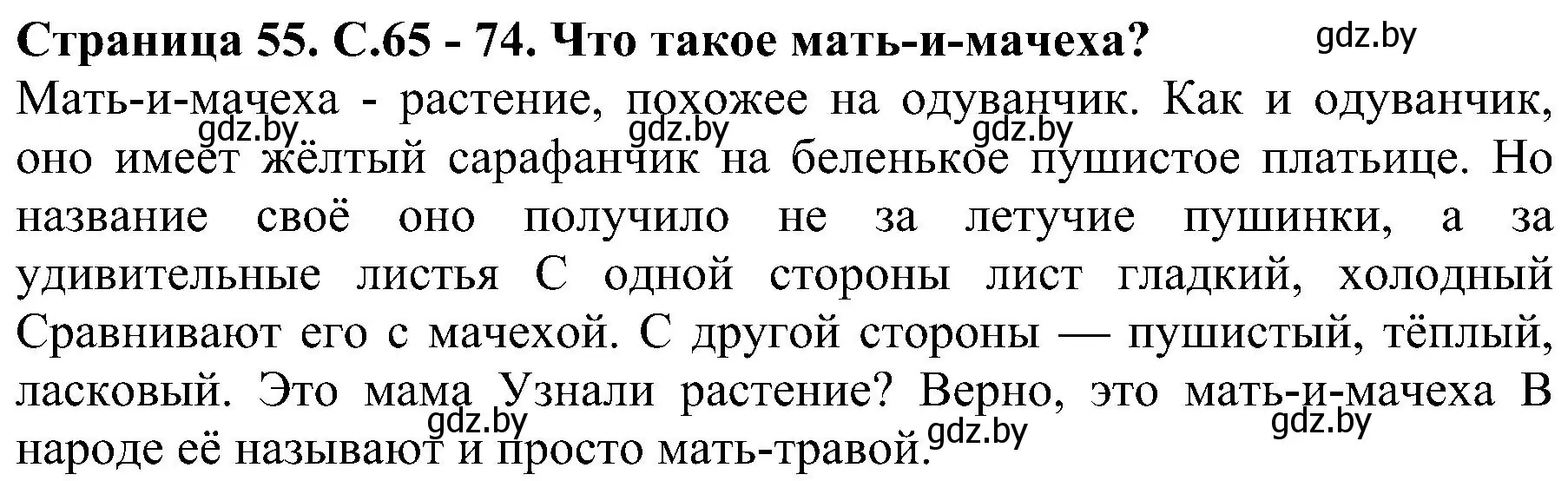 Решение номер 3 (страница 55) гдз по человек и миру 2 класс Трафимова, Трафимов, учебник