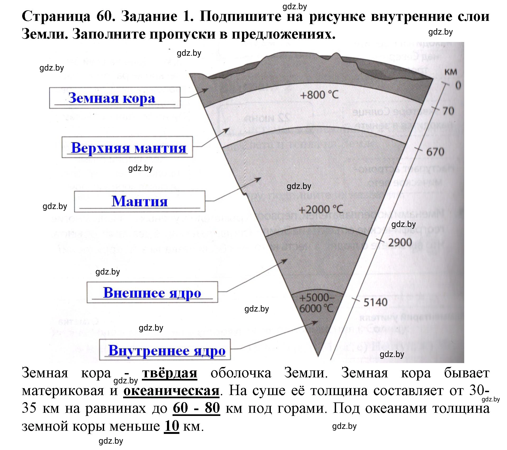 Решение номер 1 (страница 60) гдз по человек и миру 5 класс Кольмакова, Сарычева, рабочая тетрадь