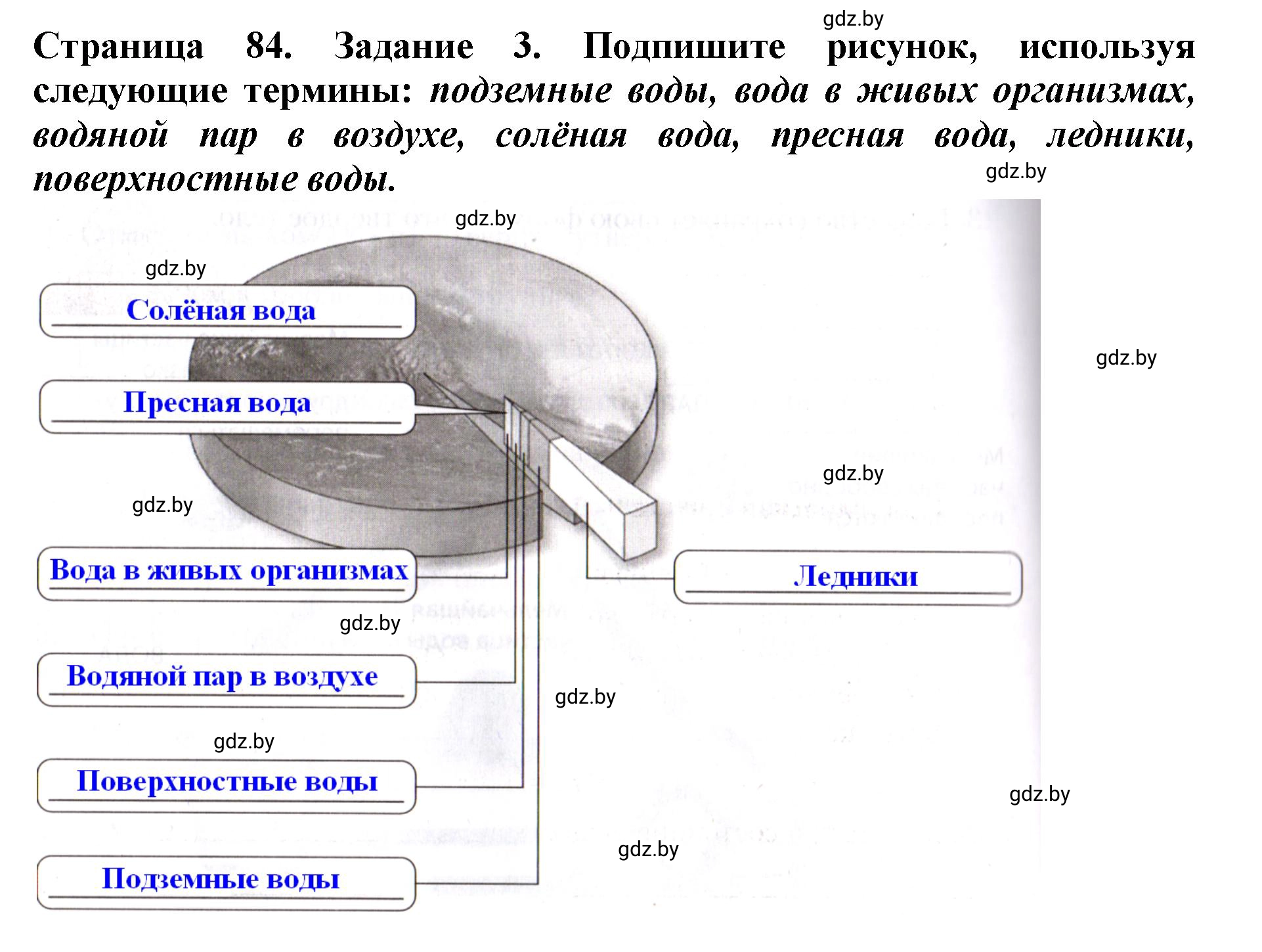 Решение номер 3 (страница 84) гдз по человек и миру 5 класс Лопух, Шкель, рабочая тетрадь