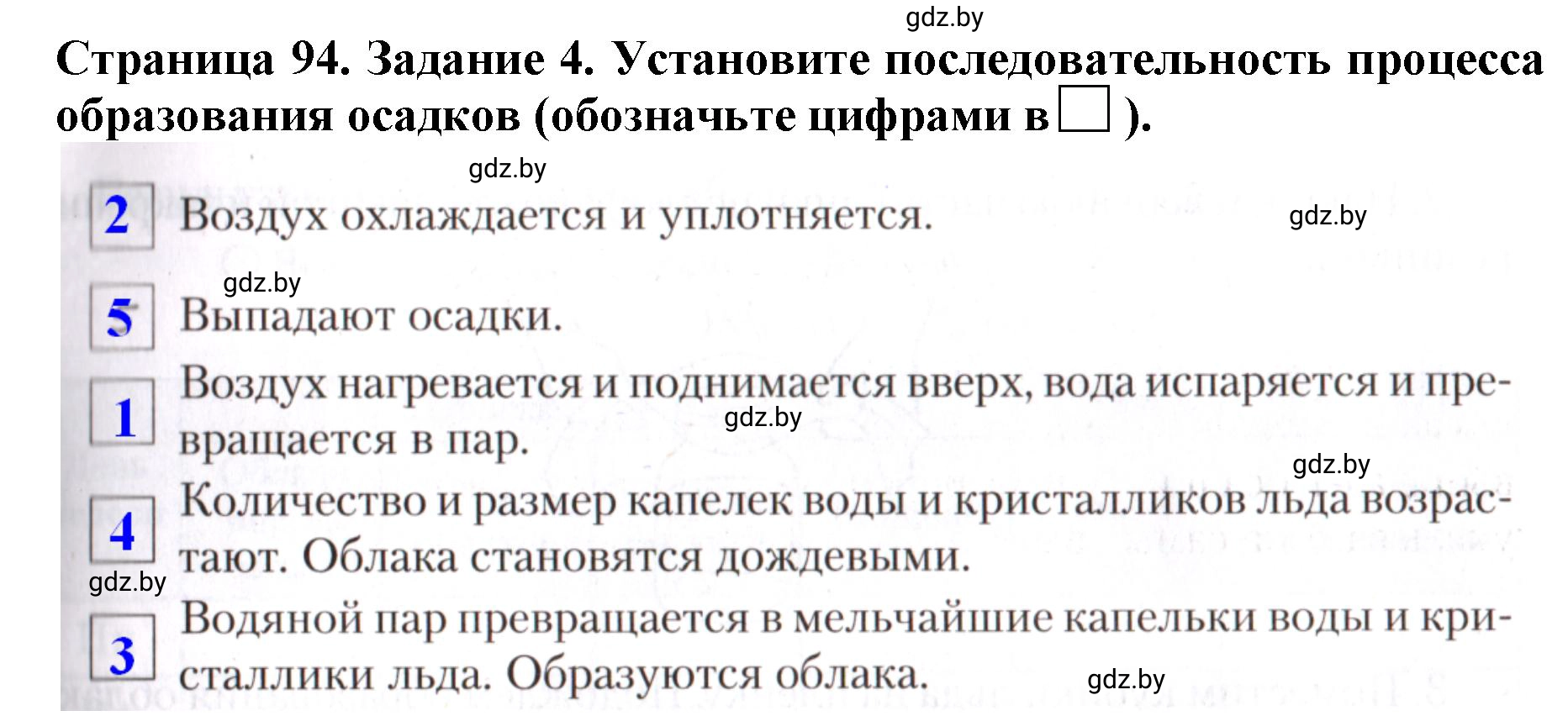 Решение номер 4 (страница 94) гдз по человек и миру 5 класс Лопух, Шкель, рабочая тетрадь