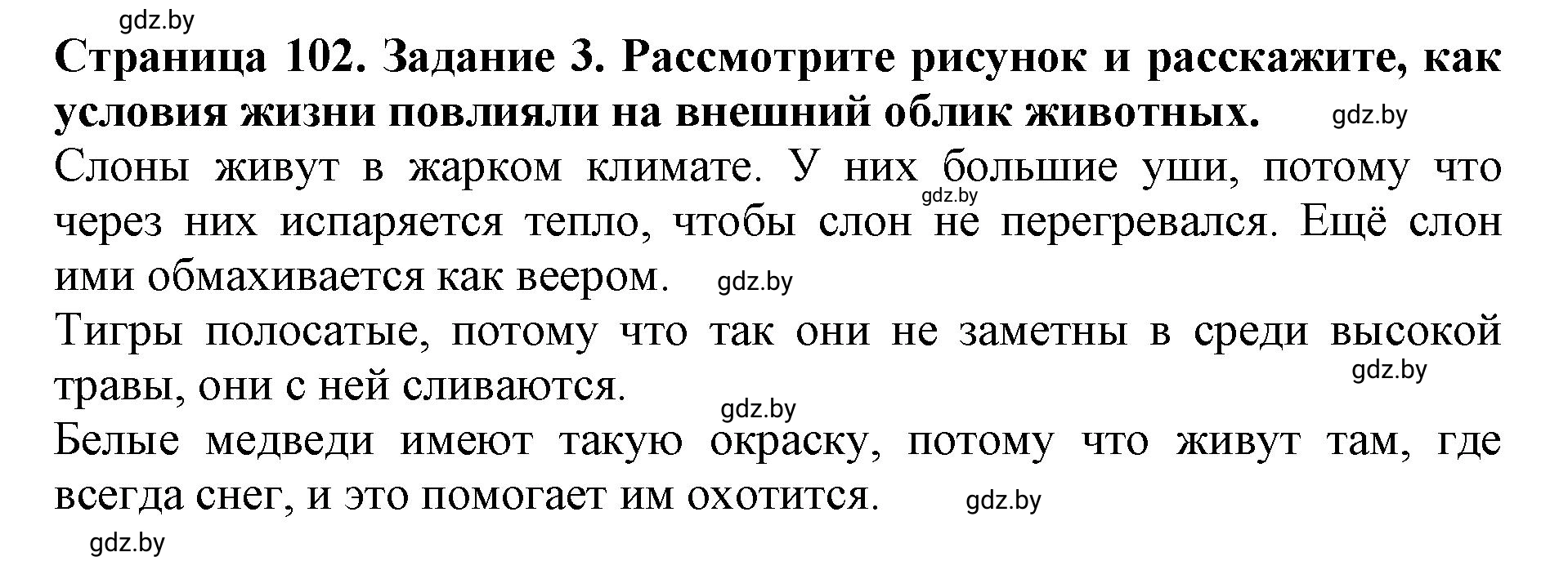 Решение номер 3 (страница 102) гдз по человек и миру 5 класс Лопух, Шкель, рабочая тетрадь