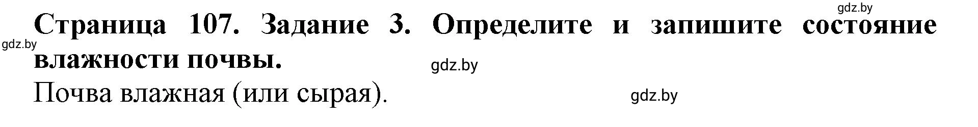 Решение номер 3 (страница 107) гдз по человек и миру 5 класс Лопух, Шкель, рабочая тетрадь