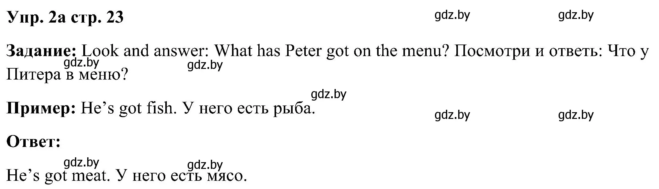 Решение номер 2 (страница 23) гдз по английскому языку 3 класс Лапицкая, Калишевич, учебник 2 часть