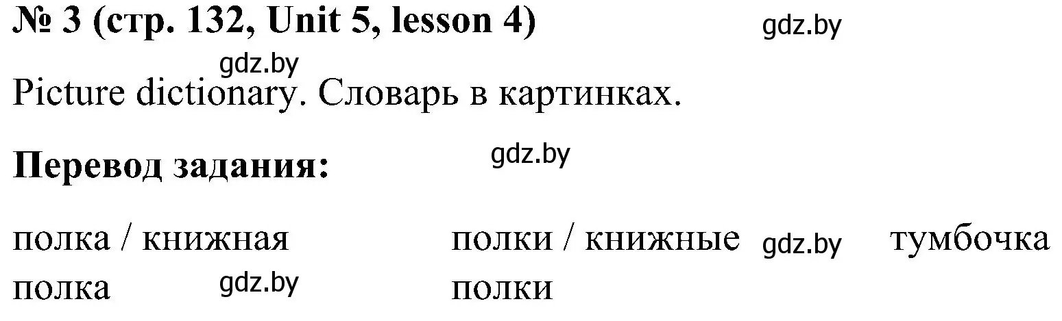 Решение 2. номер 3 (страница 132) гдз по английскому языку 4 класс Лапицкая, Седунова, учебник 1 часть