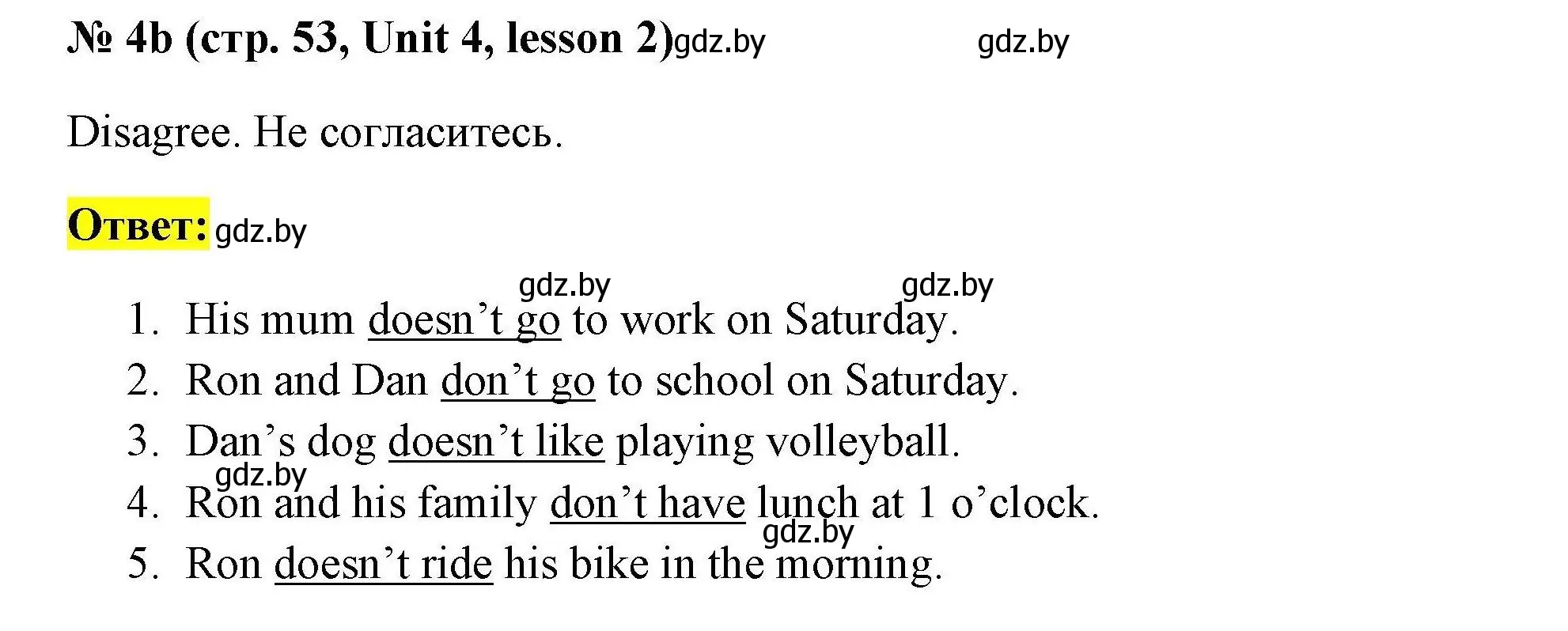 Решение номер 4b (страница 53) гдз по английскому языку 4 класс Севрюкова, практикум по грамматике