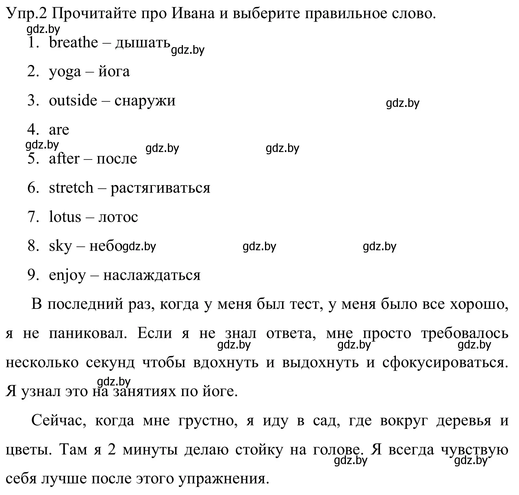 Решение номер 2 (страница 31) гдз по английскому языку 5 класс Демченко, Севрюкова, рабочая тетрадь 1 часть