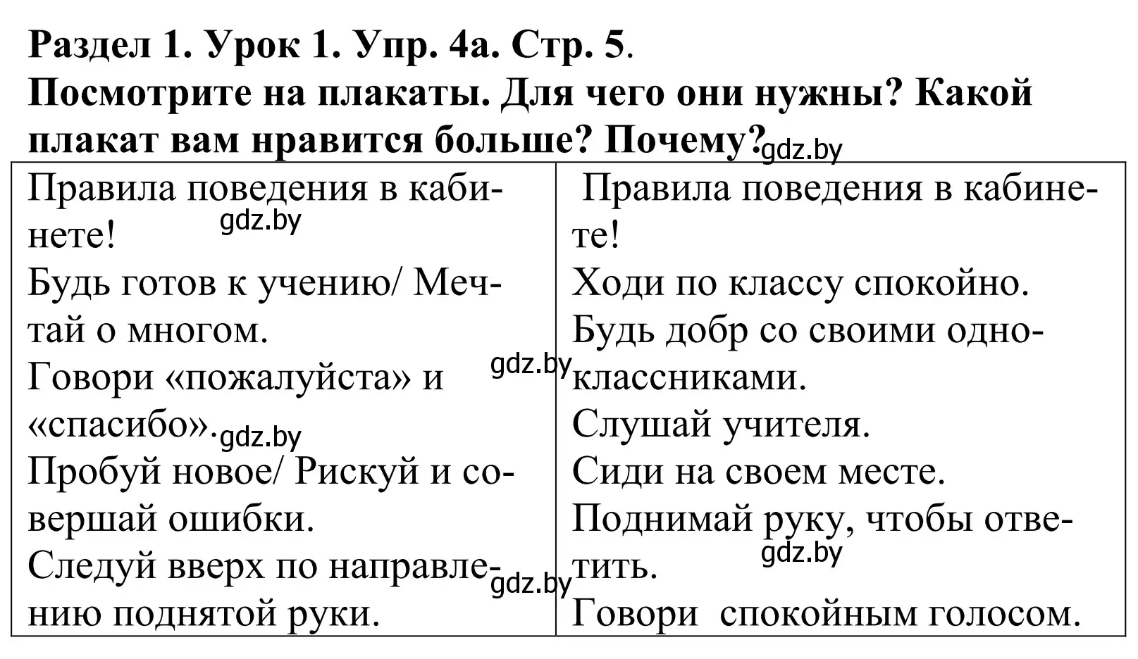 Решение номер 4 (страница 5) гдз по английскому языку 5 класс Демченко, Севрюкова, учебник 1 часть