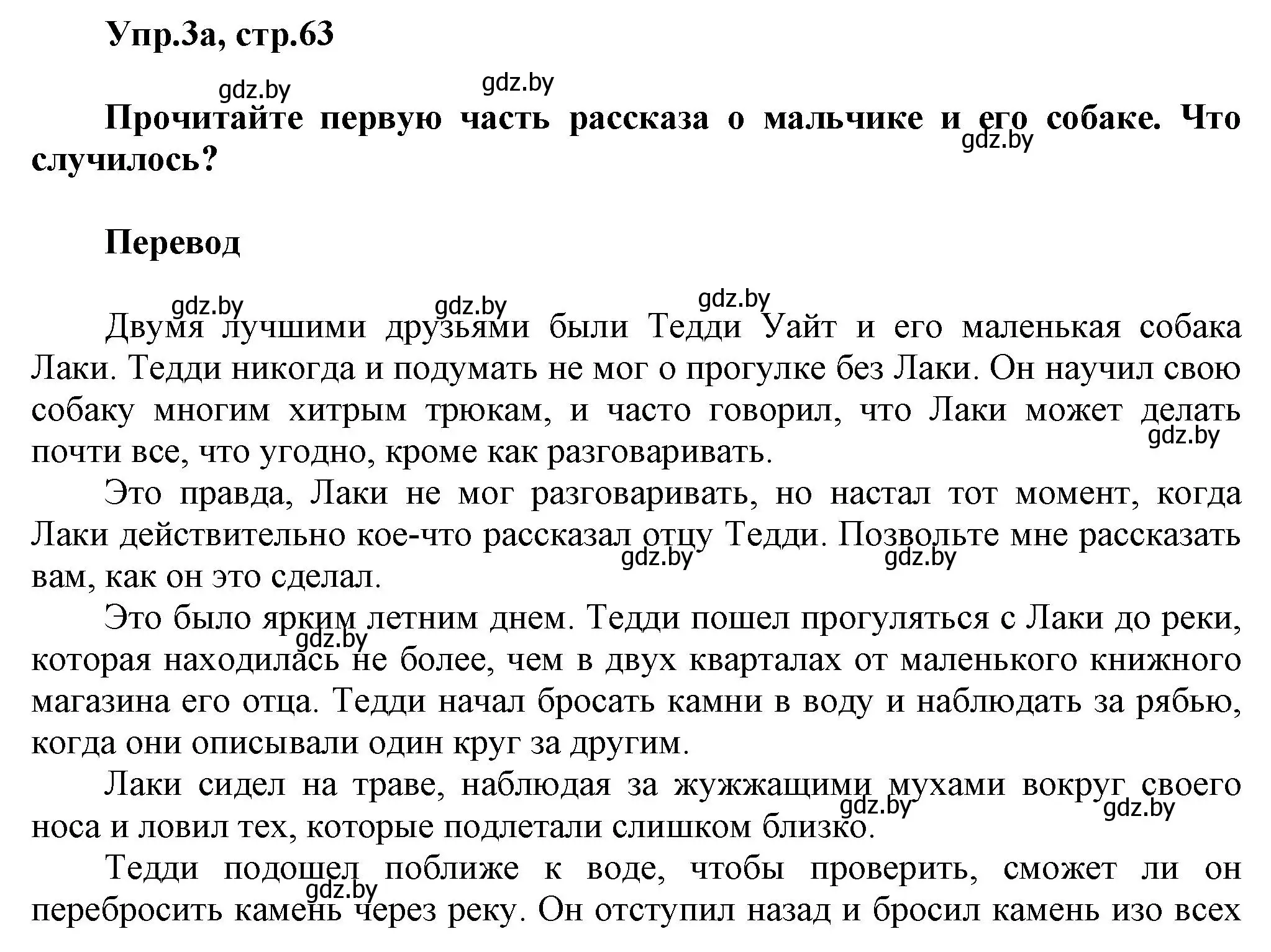 Решение 2. номер 3 (страница 63) гдз по английскому языку 5 класс Демченко, Севрюкова, учебник 1 часть