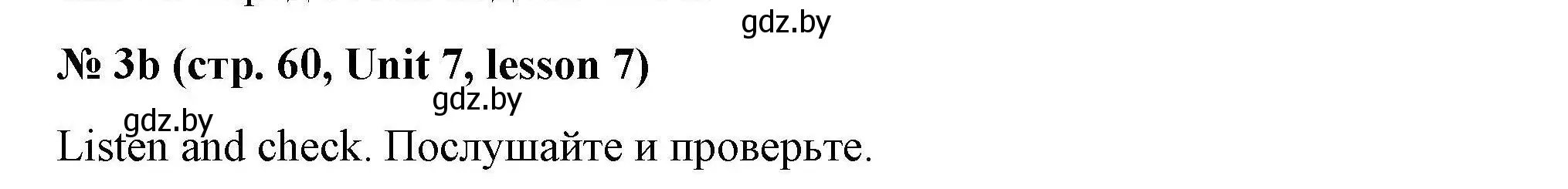 Решение номер 3b (страница 60) гдз по английскому языку 5 класс Лапицкая, Калишевич, рабочая тетрадь 2 часть