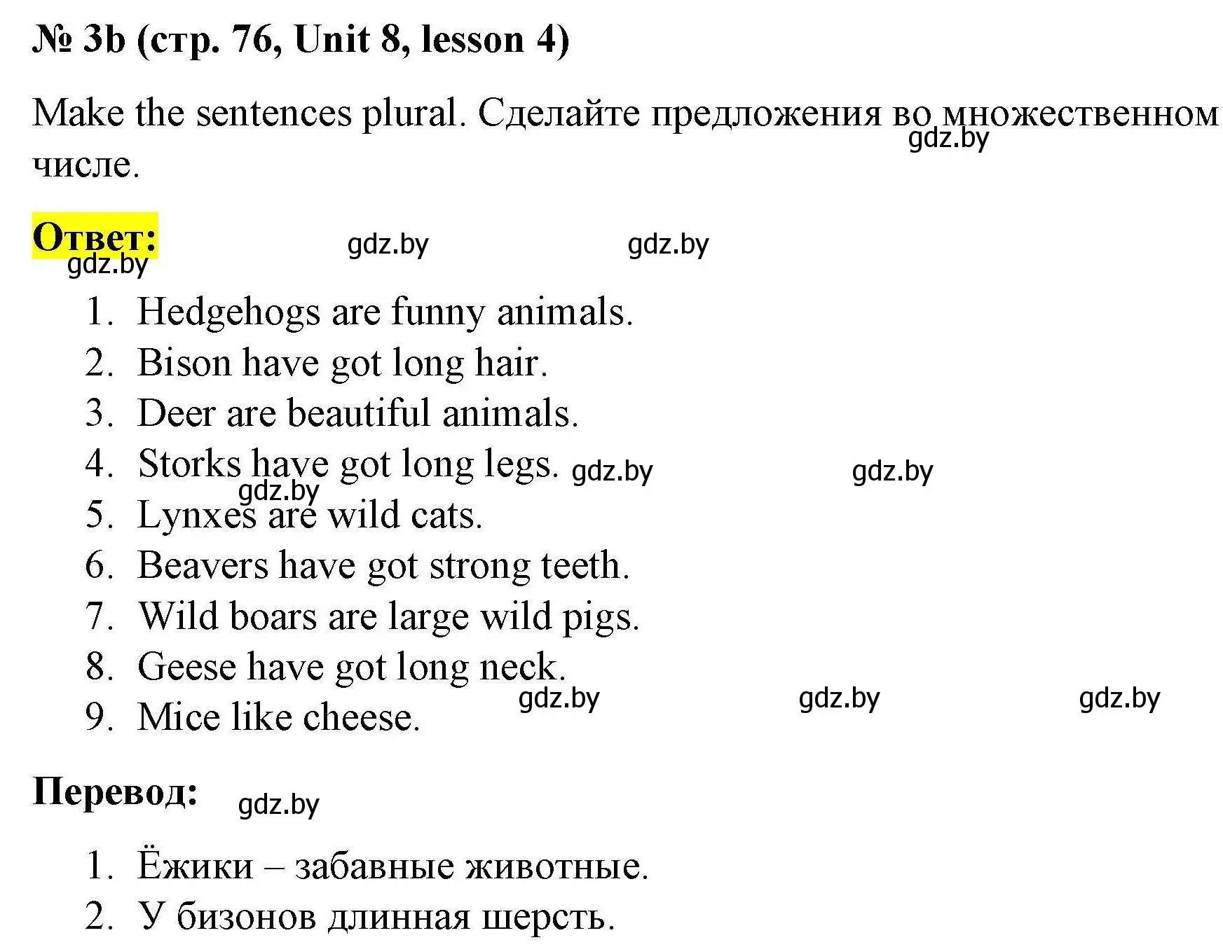 Решение номер 3b (страница 76) гдз по английскому языку 5 класс Лапицкая, Калишевич, рабочая тетрадь 2 часть