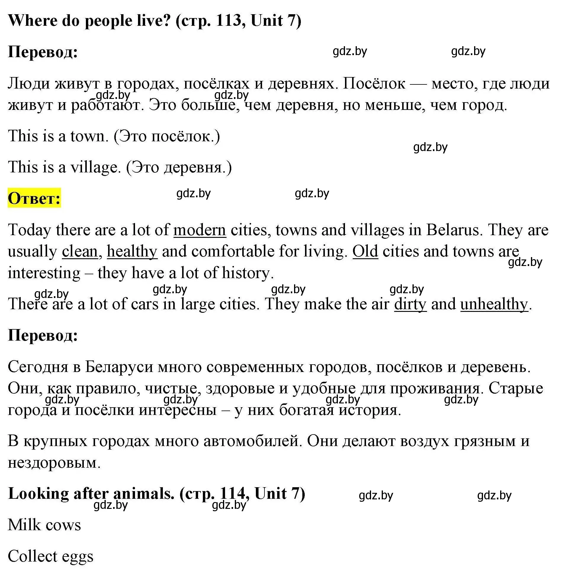 Решение номер 1 (страница 113) гдз по английскому языку 5 класс Лапицкая, Калишевич, рабочая тетрадь 2 часть