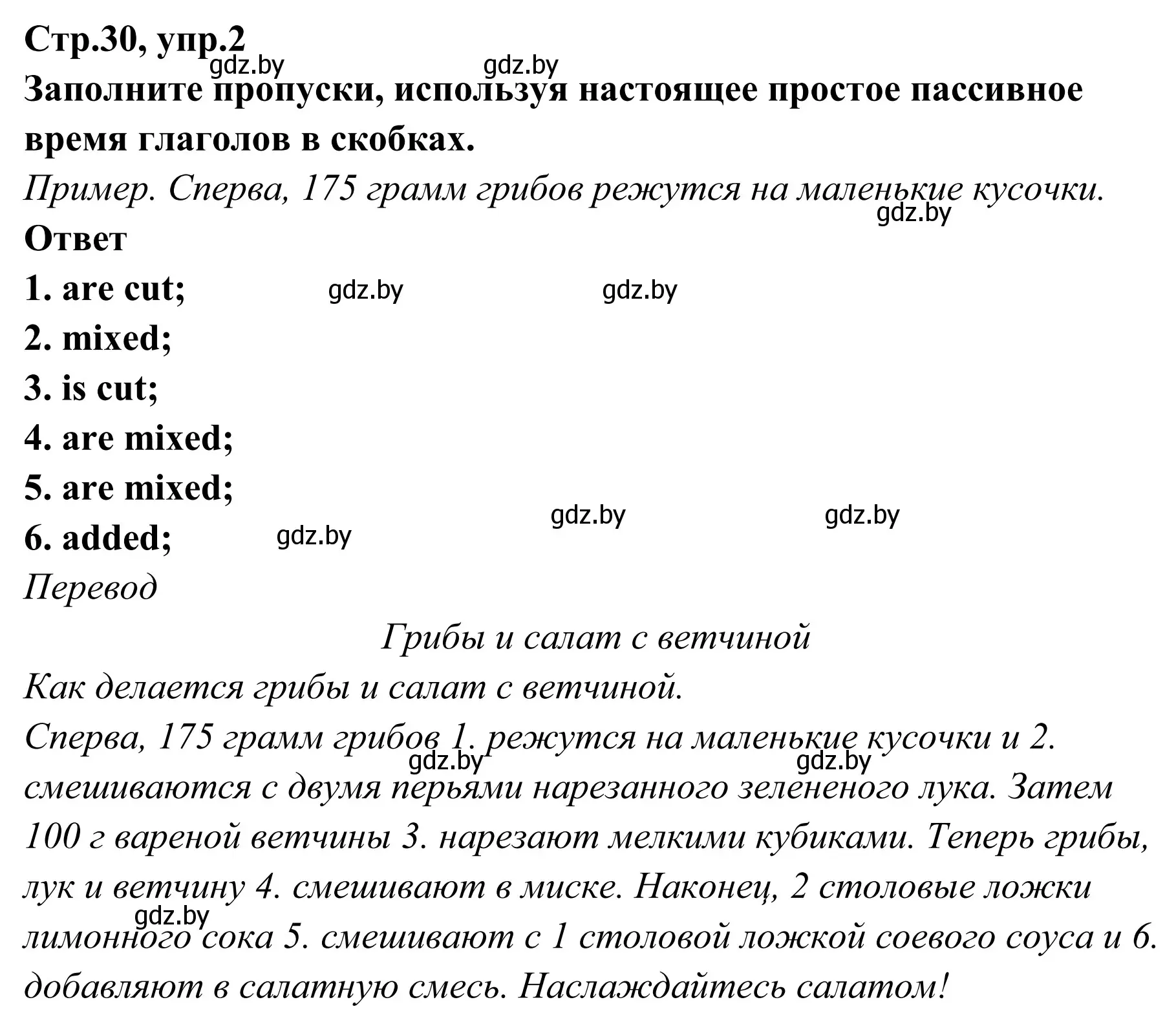 Решение номер 2 (страница 31) гдз по английскому языку 6 класс Юхнель, Наумова, рабочая тетрадь 2 часть