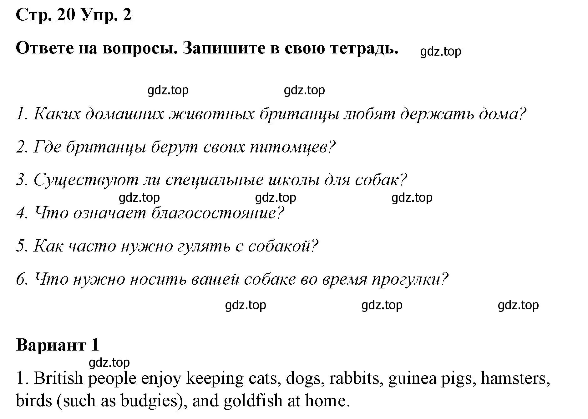 Решение номер 3 (страница 20) гдз по английскому языку 6 класс Демченко, Севрюкова, рабочая тетрадь 1 часть