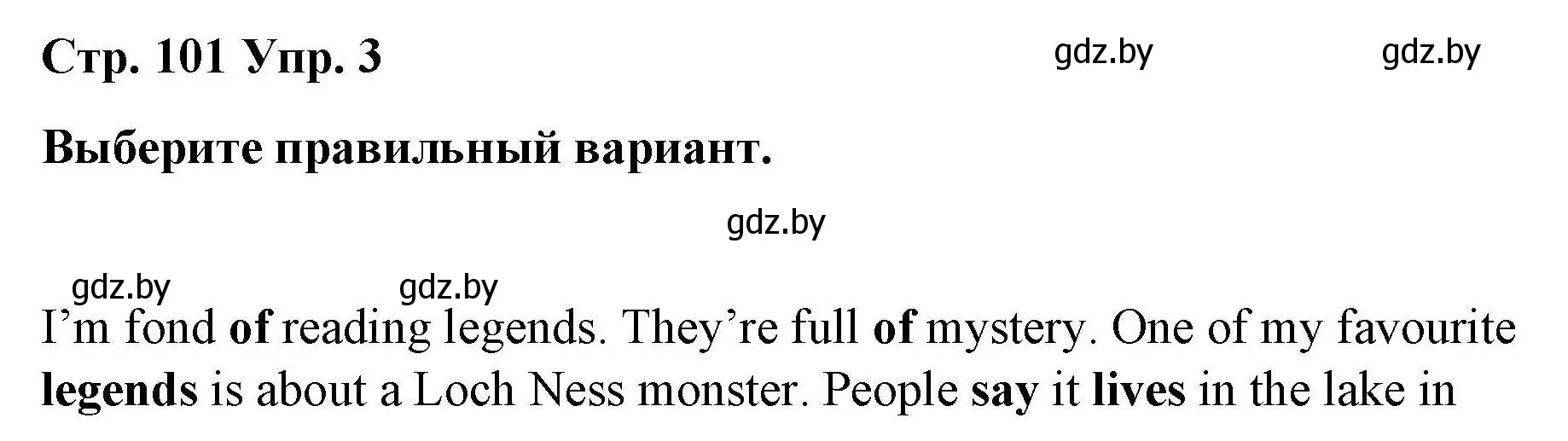 Решение номер 3 (страница 101) гдз по английскому языку 6 класс Демченко, Севрюкова, рабочая тетрадь 2 часть