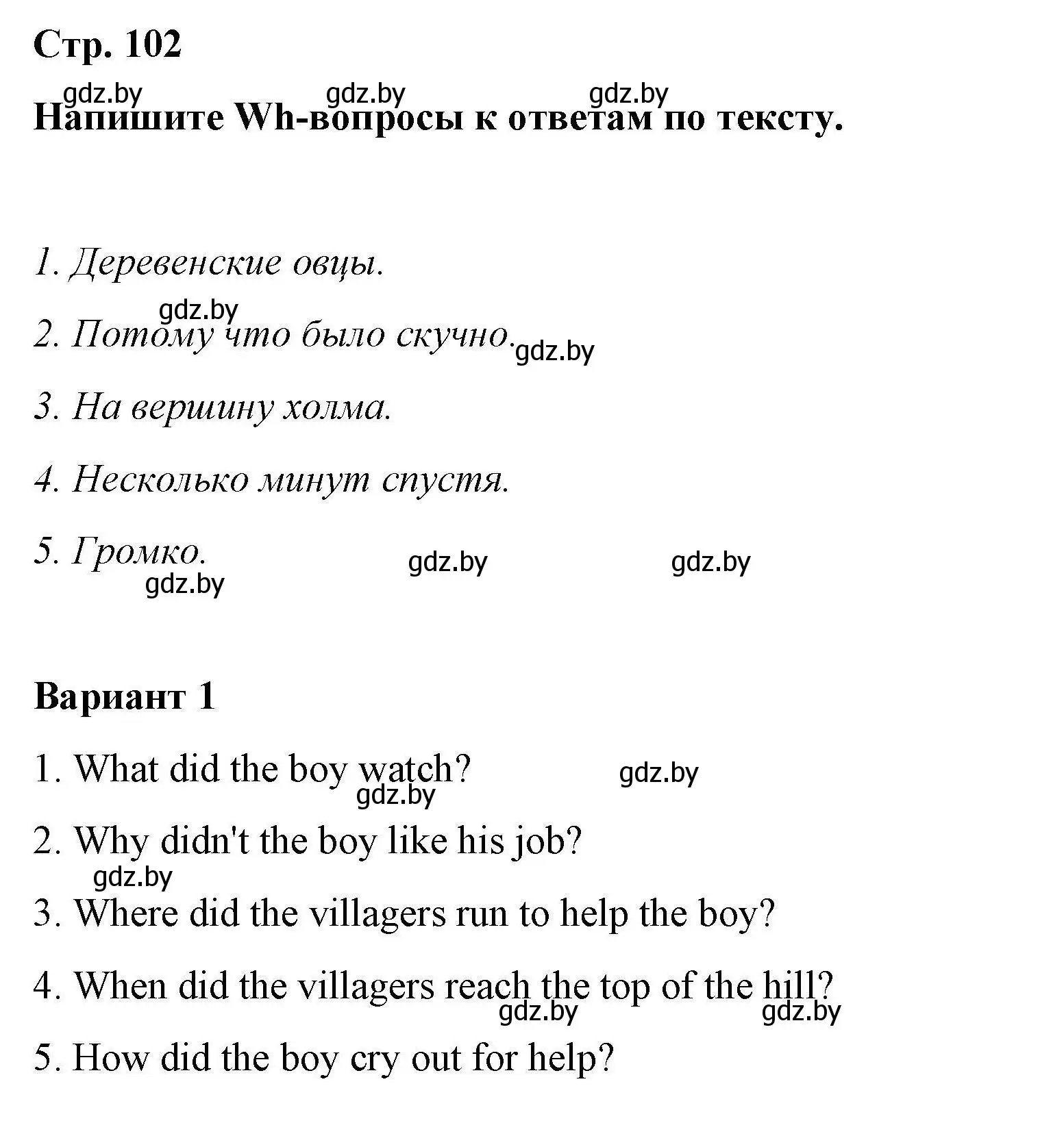 Решение номер 3 (страница 102) гдз по английскому языку 6 класс Демченко, Севрюкова, рабочая тетрадь 2 часть