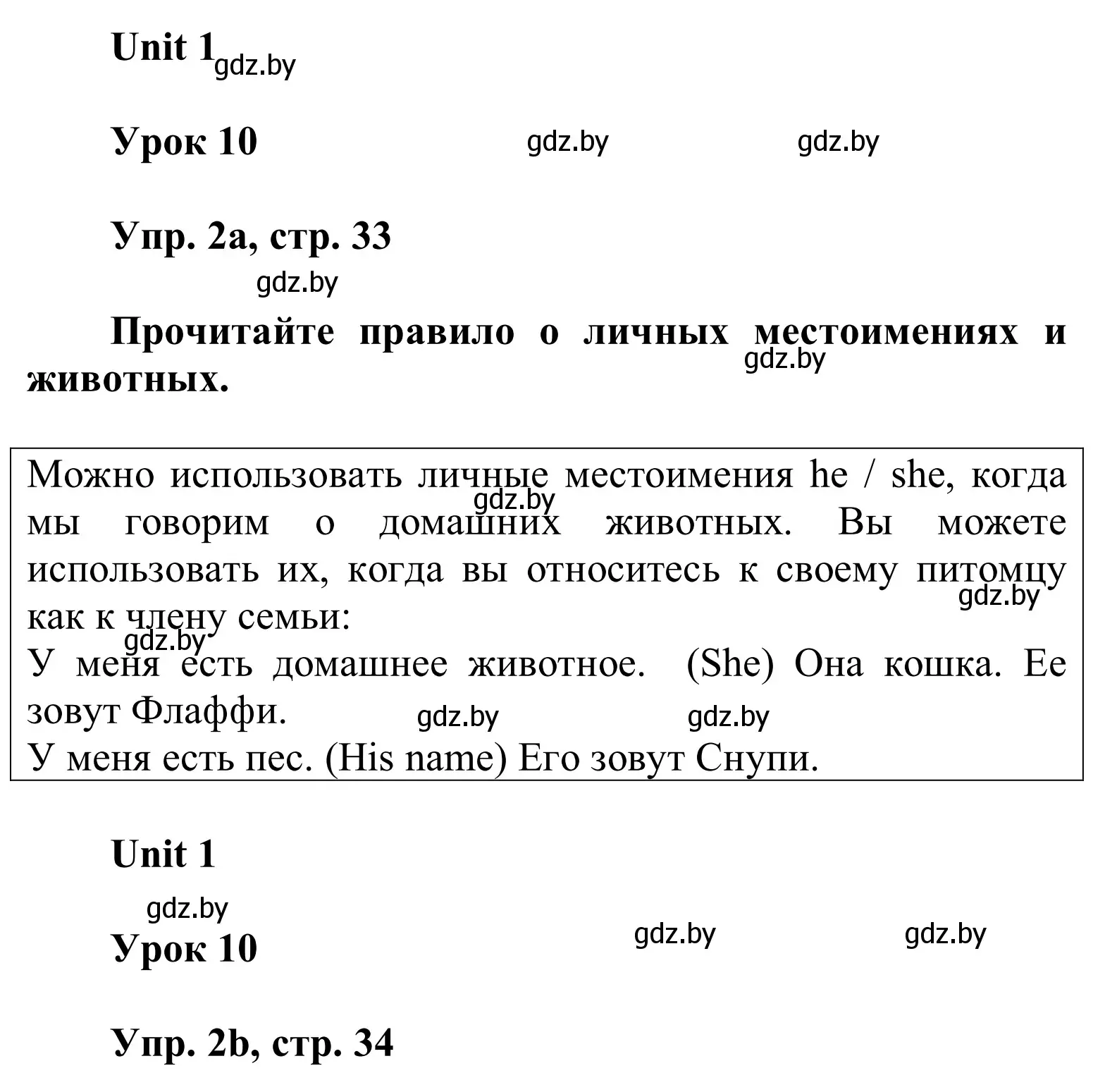 Решение номер 2 (страница 33) гдз по английскому языку 6 класс Демченко, Севрюкова, учебник 1 часть