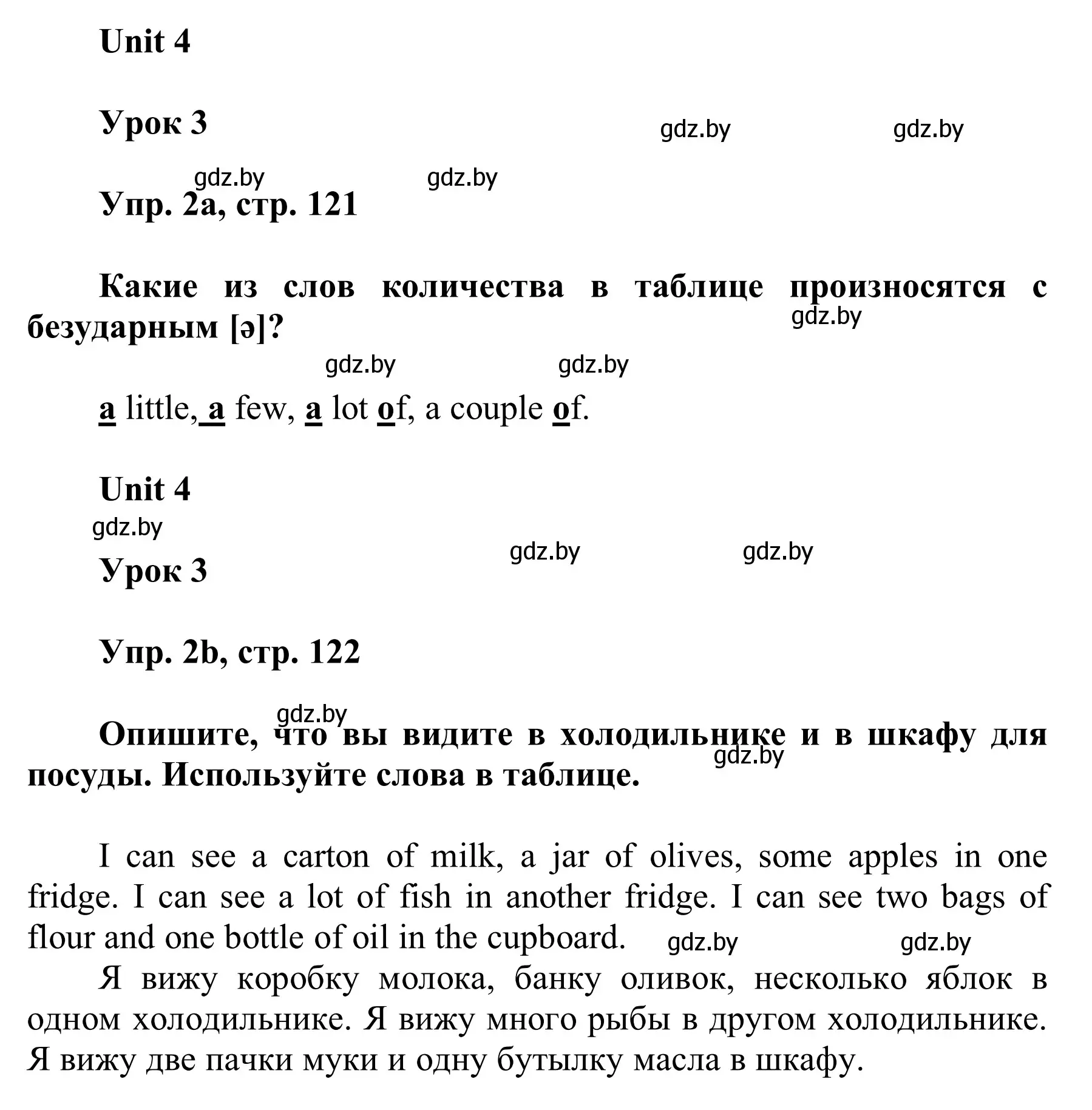 Решение номер 2 (страница 121) гдз по английскому языку 6 класс Демченко, Севрюкова, учебник 1 часть