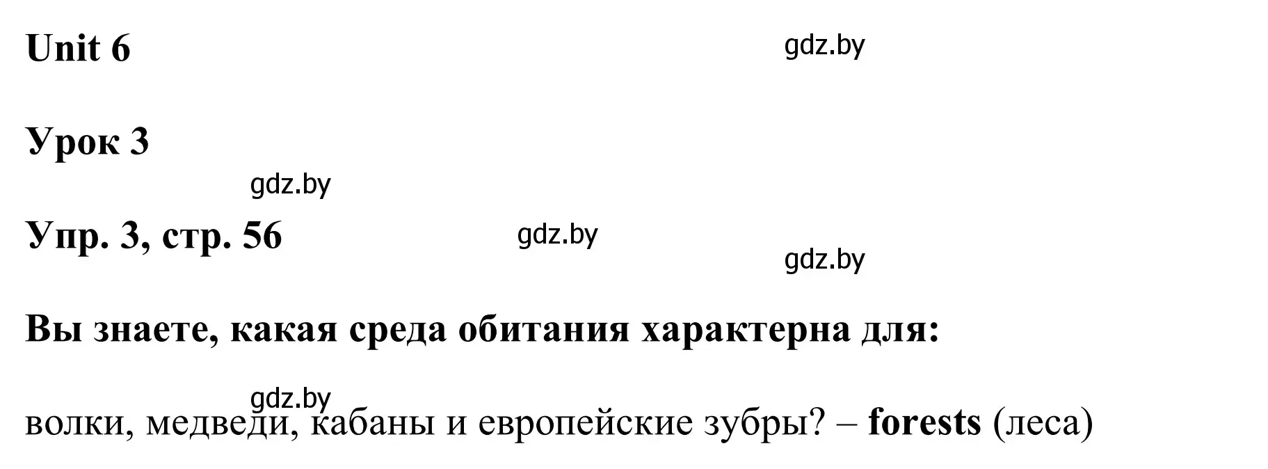 Решение номер 3 (страница 56) гдз по английскому языку 6 класс Демченко, Севрюкова, учебник 2 часть