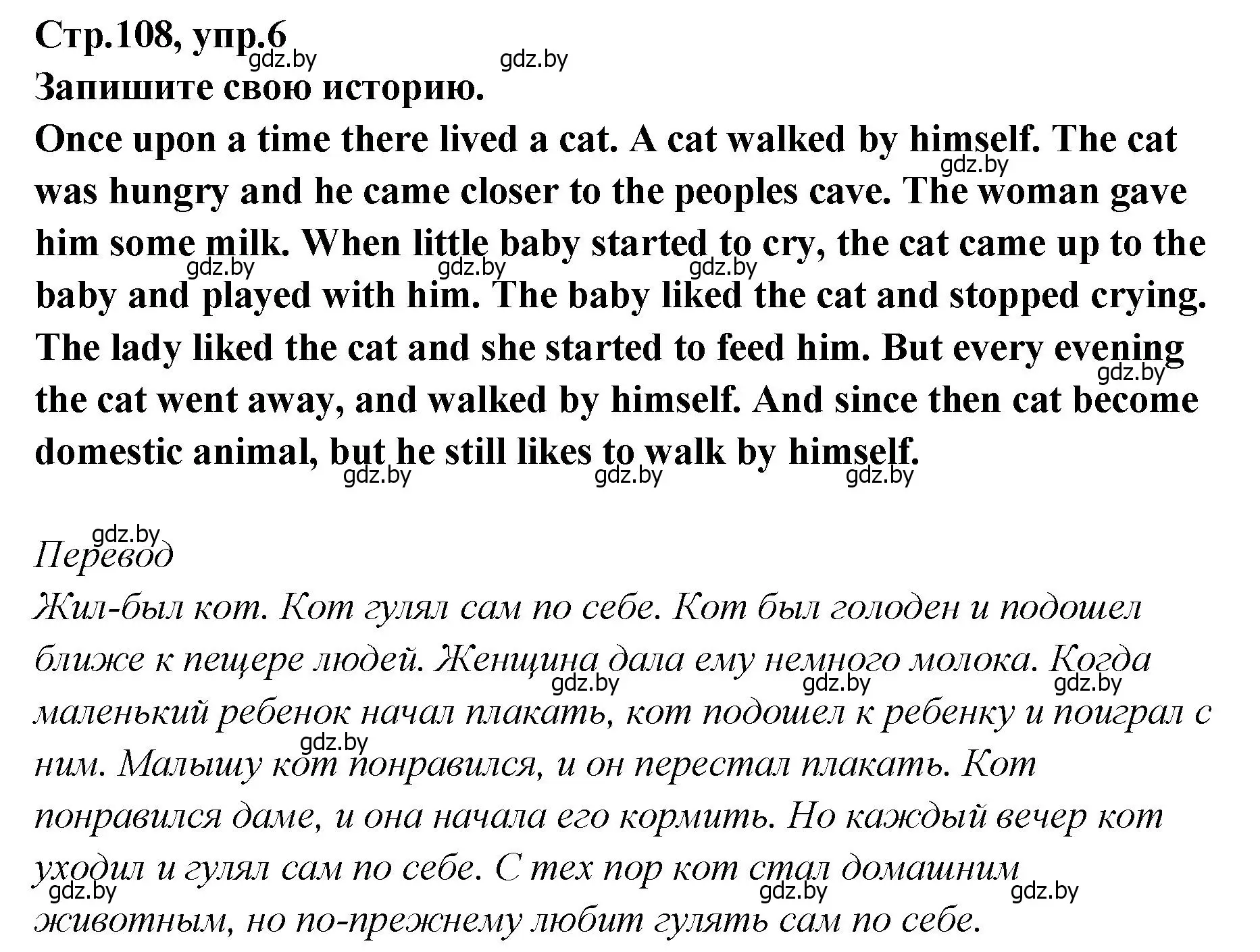 Решение номер 6 (страница 108) гдз по английскому языку 6 класс Юхнель, Наумова, учебник