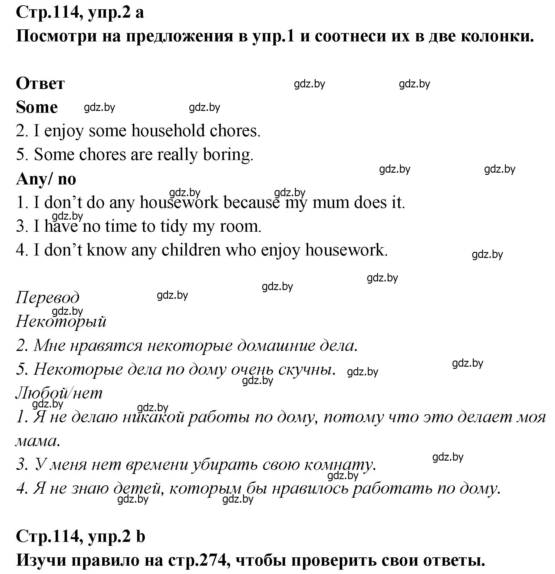 Решение номер 2 (страница 114) гдз по английскому языку 6 класс Юхнель, Наумова, учебник