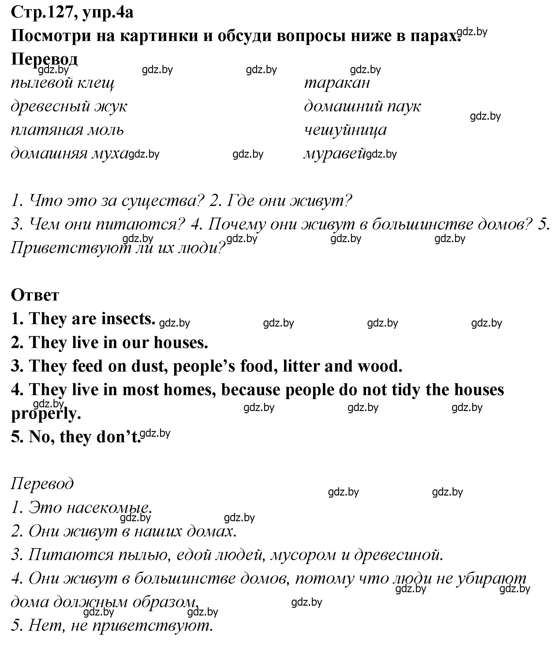 Решение номер 4 (страница 127) гдз по английскому языку 6 класс Юхнель, Наумова, учебник