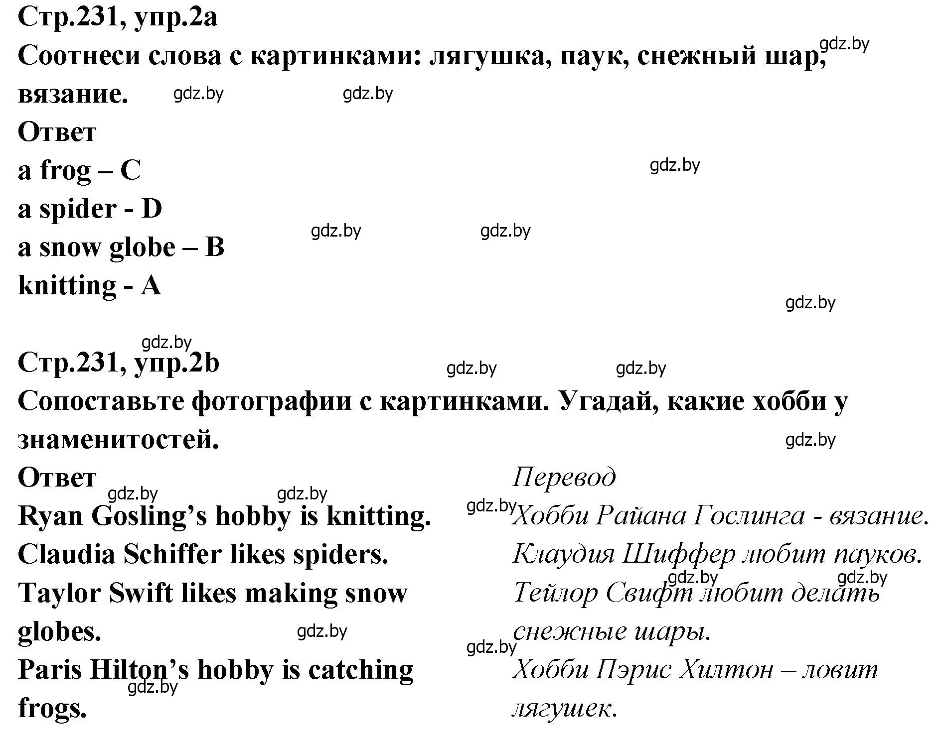 Решение номер 2 (страница 231) гдз по английскому языку 6 класс Юхнель, Наумова, учебник