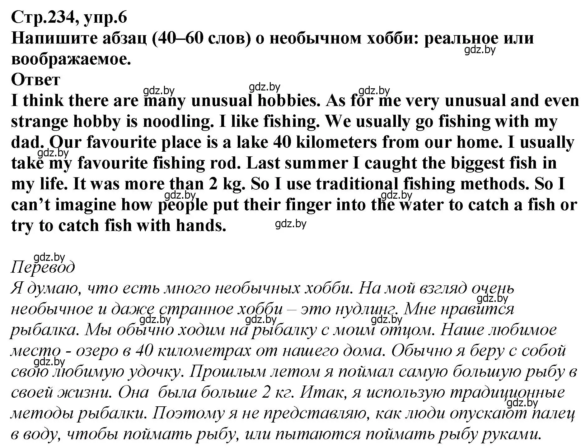 Решение номер 6 (страница 234) гдз по английскому языку 6 класс Юхнель, Наумова, учебник