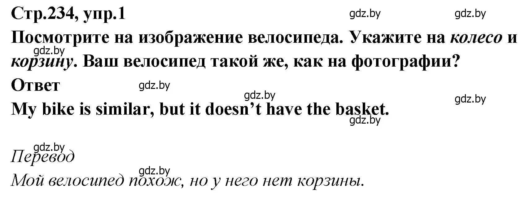 Решение номер 1 (страница 234) гдз по английскому языку 6 класс Юхнель, Наумова, учебник