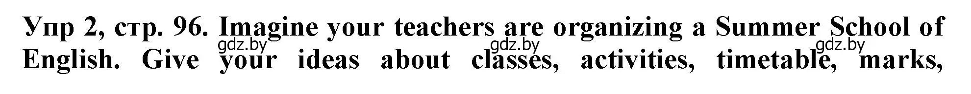 Решение номер 2 (страница 96) гдз по английскому языку 6 класс Севрюкова, Юхнель, тетрадь по грамматике