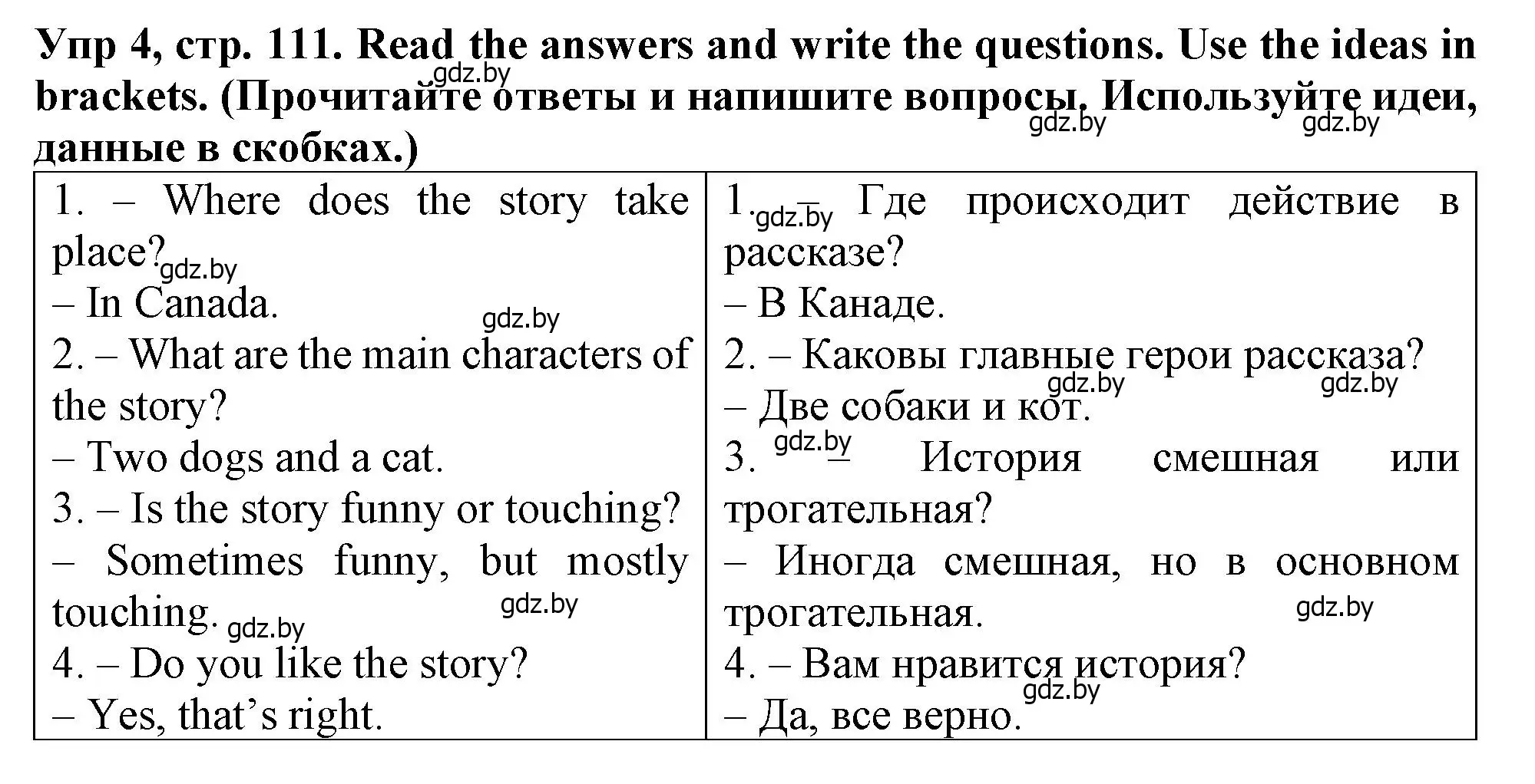 Решение номер 5 (страница 111) гдз по английскому языку 6 класс Севрюкова, Юхнель, тетрадь по грамматике