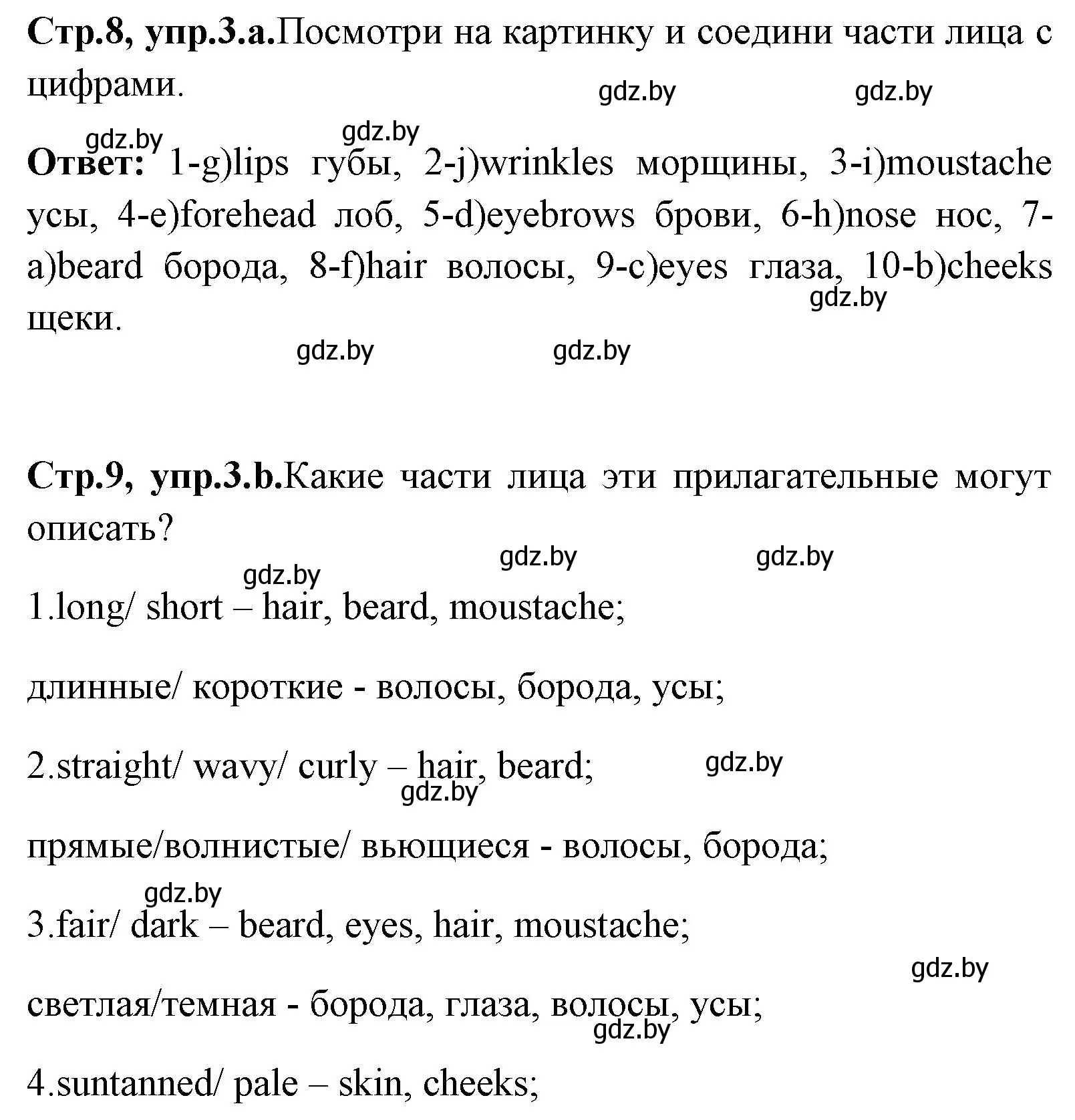 Решение номер 3 (страница 8) гдз по английскому языку 7 класс Юхнель, Демченко, учебное пособие