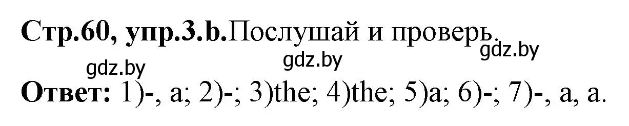 Решение номер 3 (страница 60) гдз по английскому языку 7 класс Юхнель, Демченко, учебное пособие