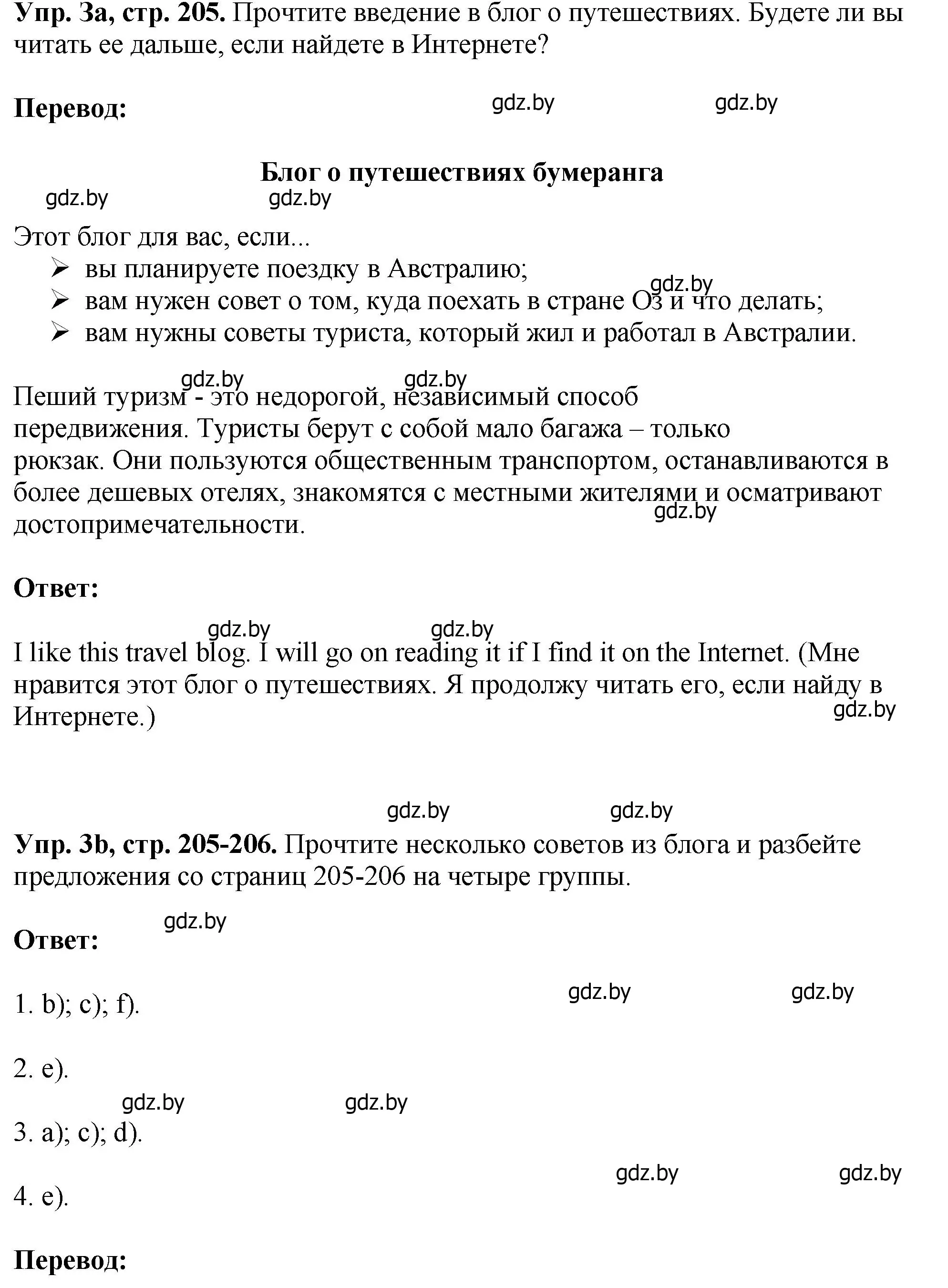 Решение номер 3 (страница 205) гдз по английскому языку 7 класс Юхнель, Демченко, учебное пособие