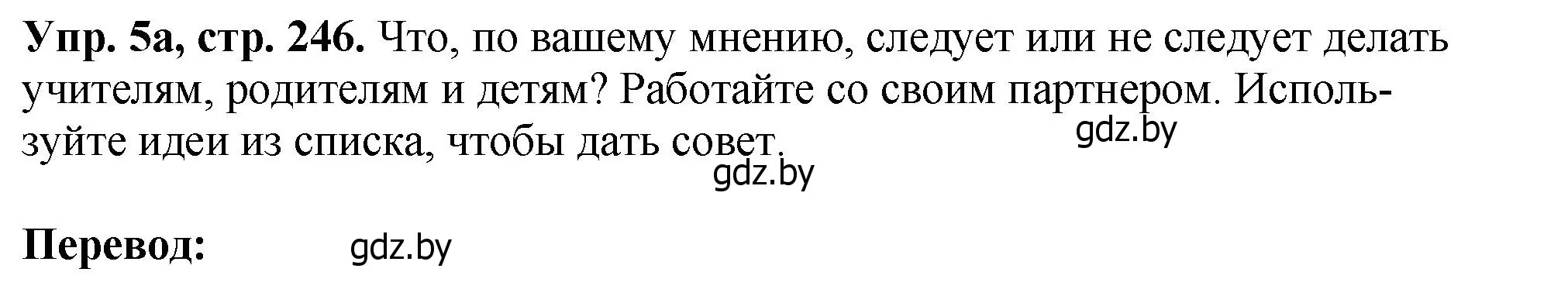 Решение номер 5 (страница 246) гдз по английскому языку 7 класс Юхнель, Демченко, учебное пособие