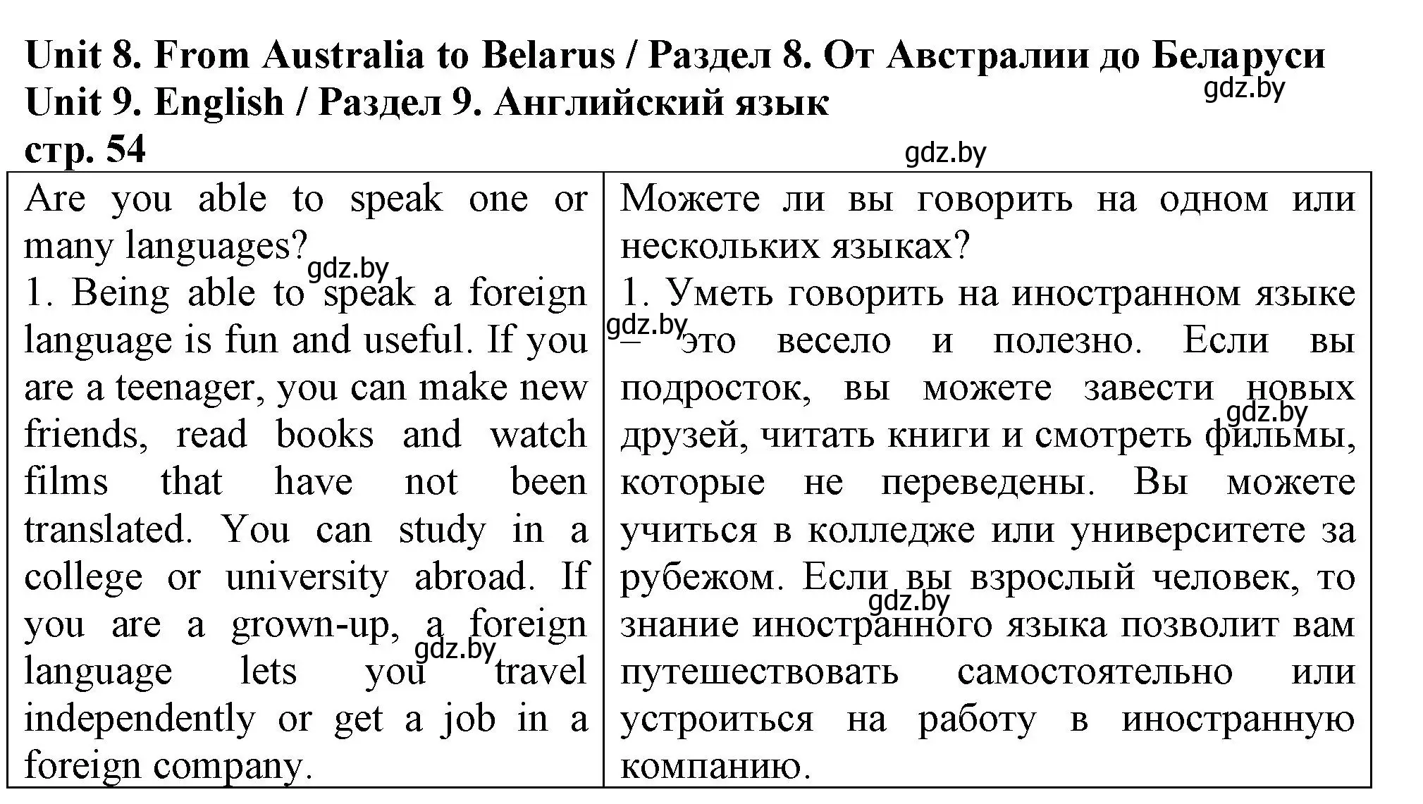 Решение 2. номер 1 (страница 55) гдз по английскому языку 7 класс Севрюкова, Калишевич, тесты